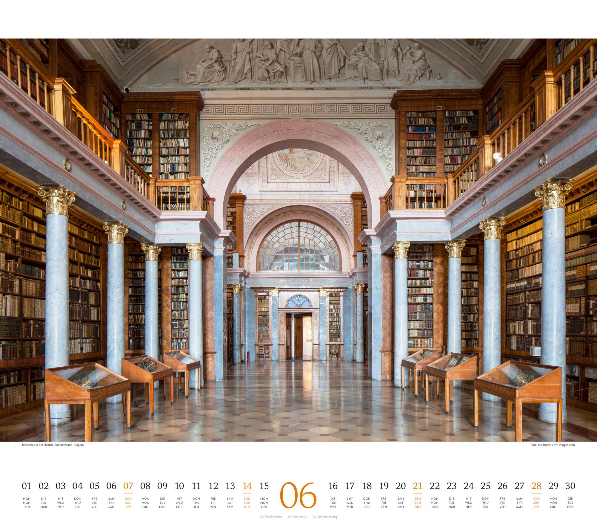 Beispielinhalt (Bild) Welt der Bücher Kalender 2026