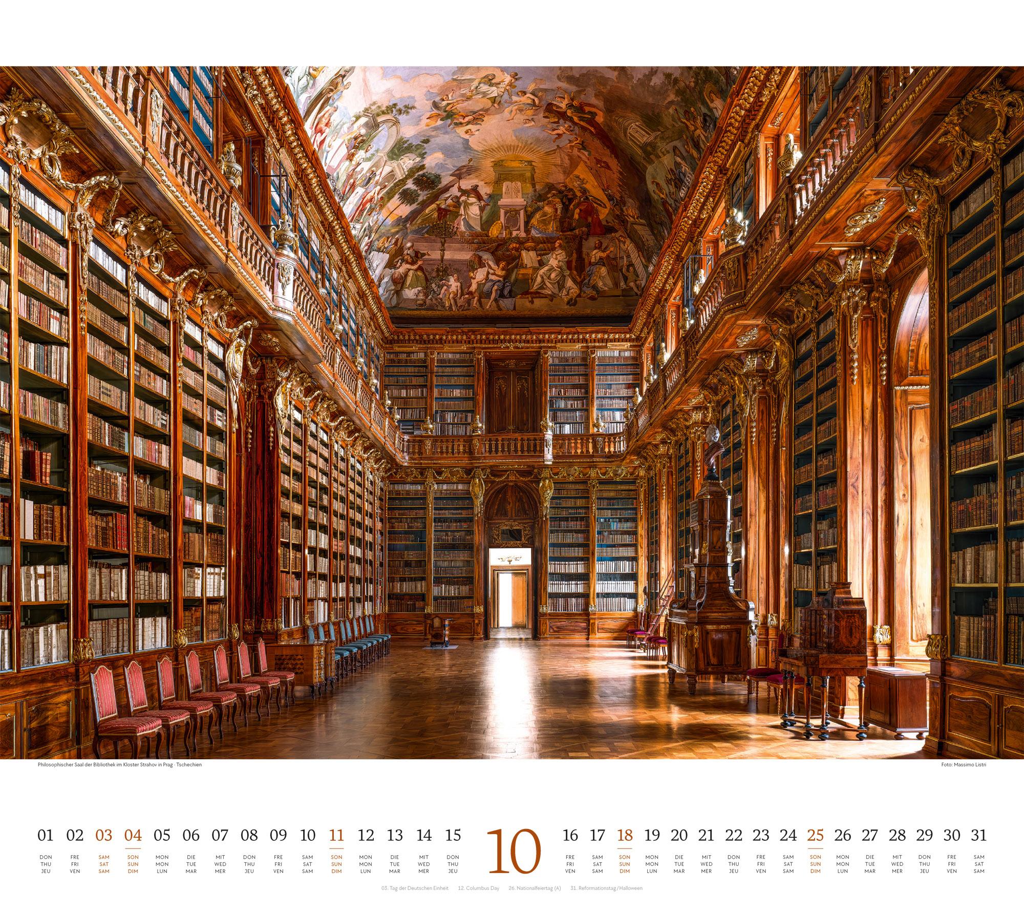 Beispielinhalt (Bild) Welt der Bücher Kalender 2026