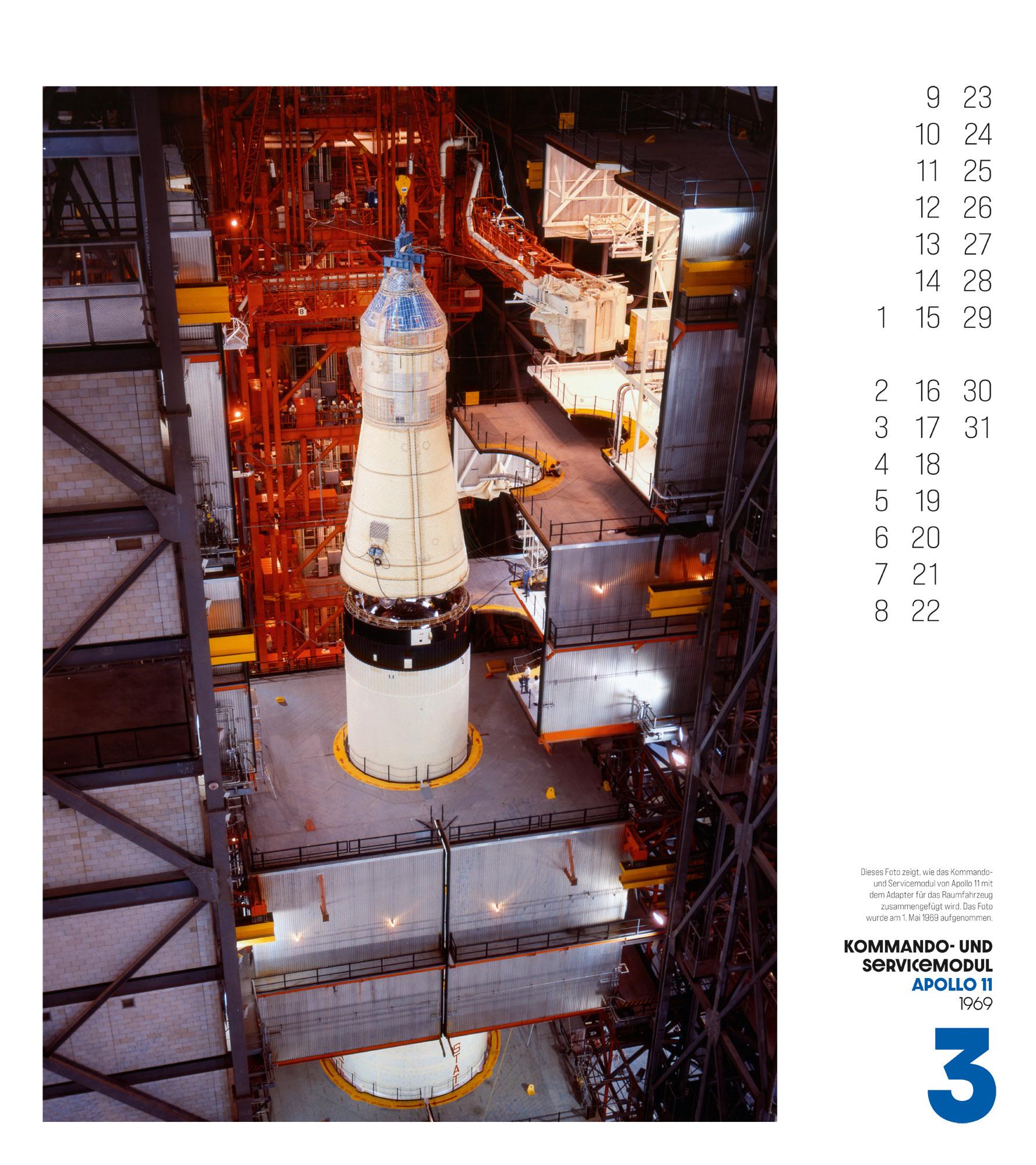 Beispielinhalt (Bild) The Apollo Archives Kalender 2026