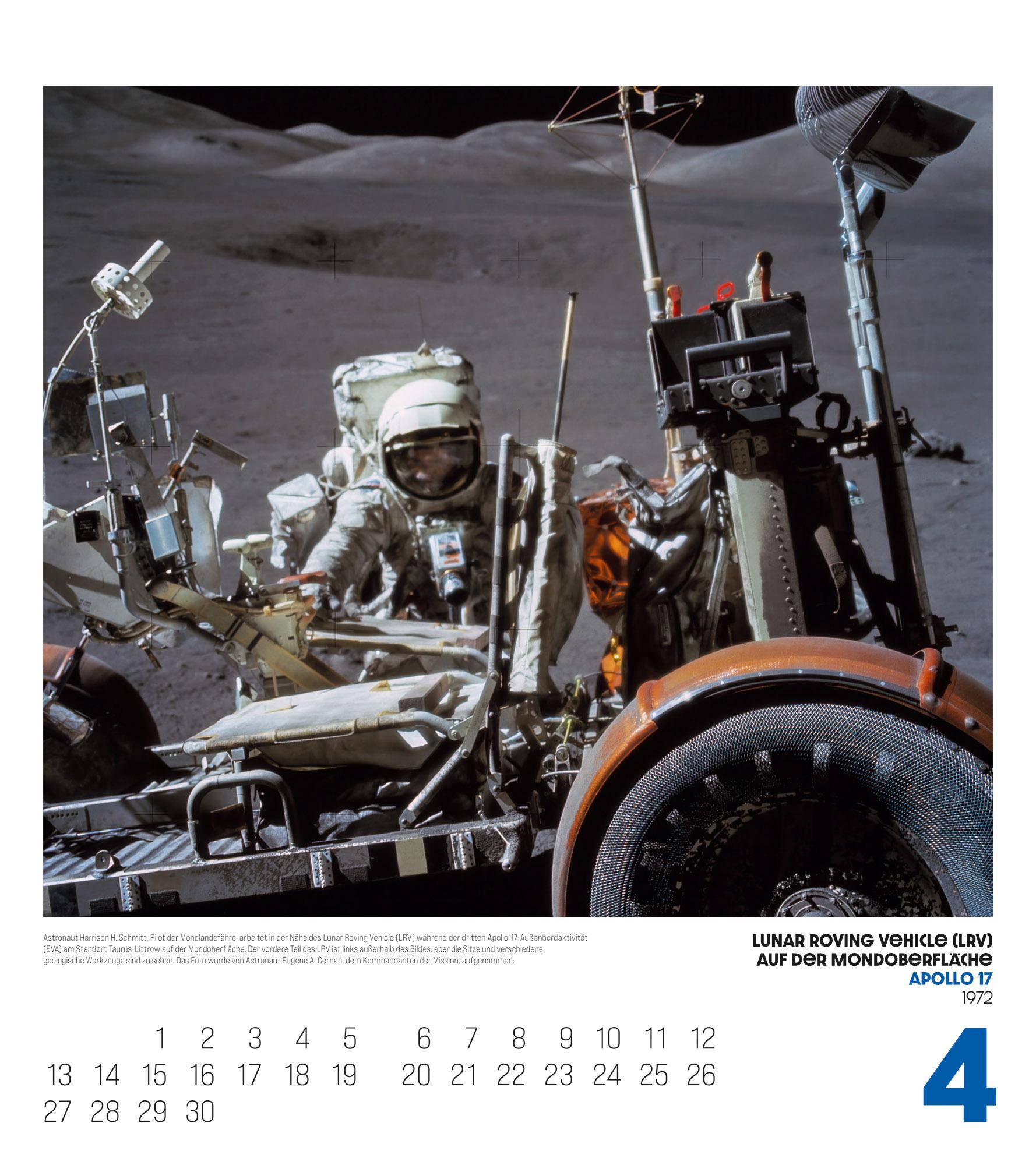 Beispielinhalt (Bild) The Apollo Archives Kalender 2026