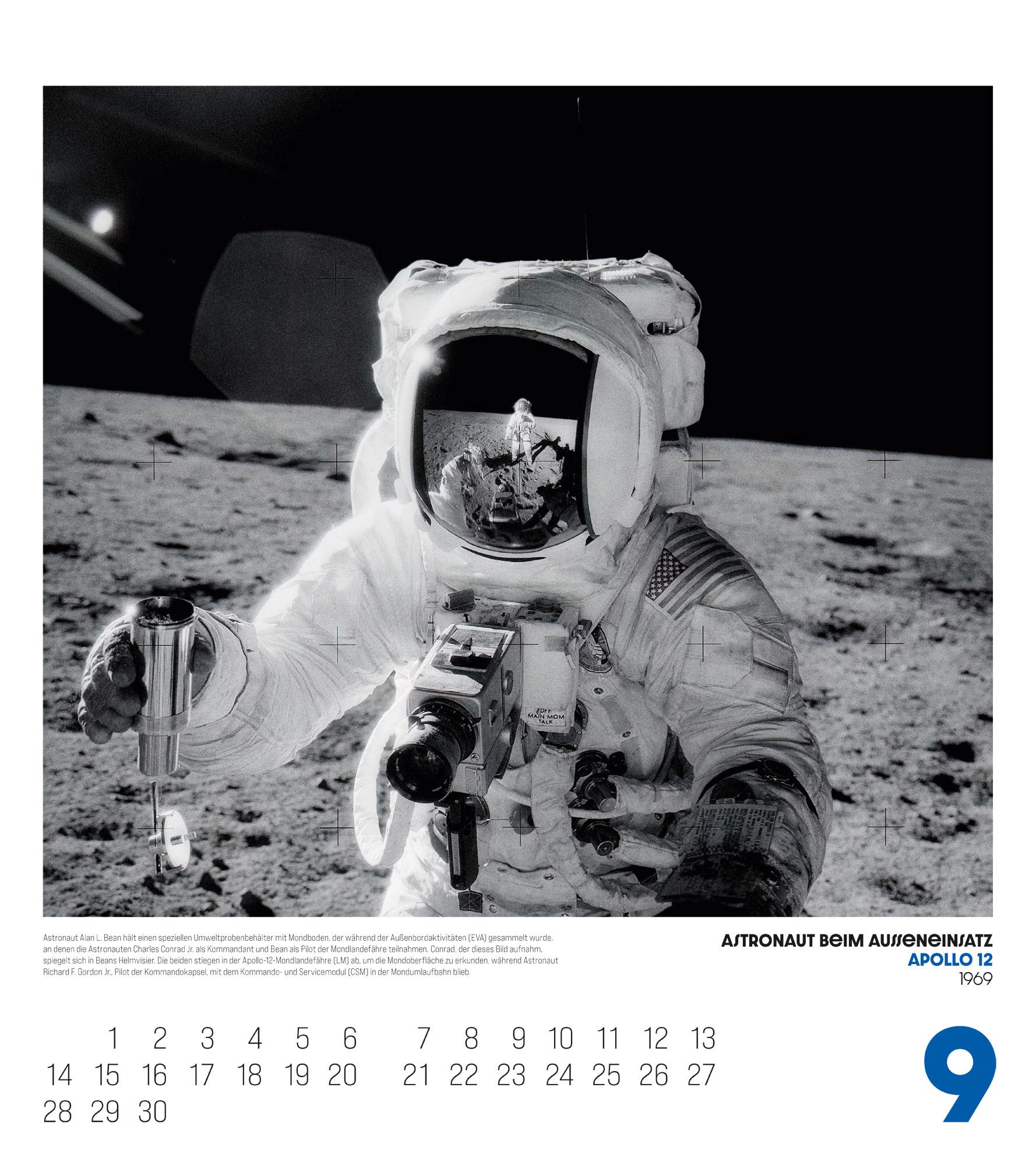Beispielinhalt (Bild) The Apollo Archives Kalender 2026