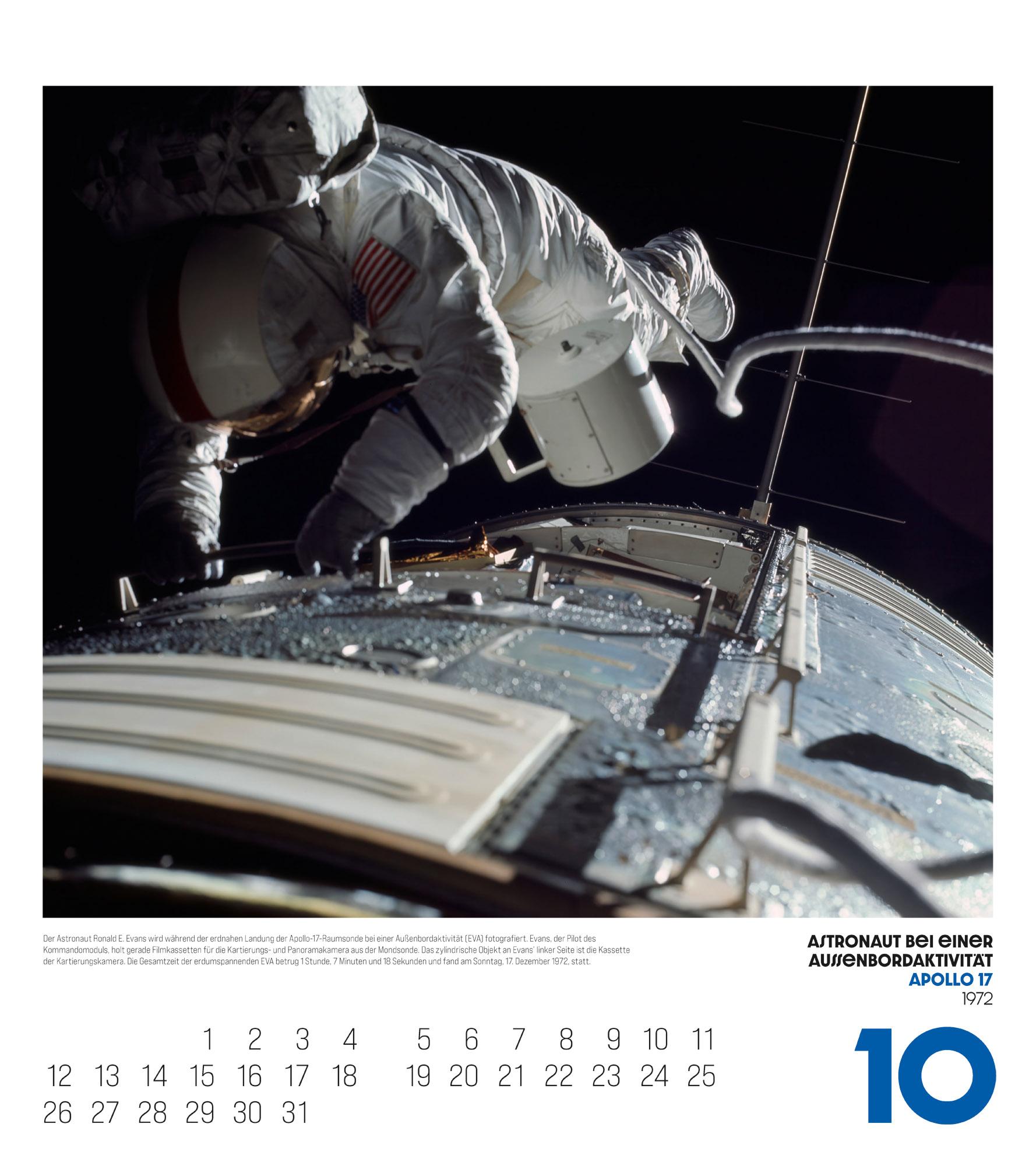 Beispielinhalt (Bild) The Apollo Archives Kalender 2026