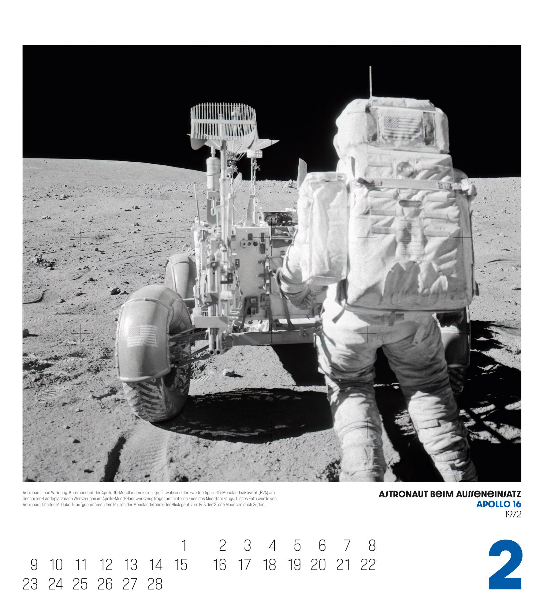 Beispielinhalt (Bild) The Apollo Archives Kalender 2026