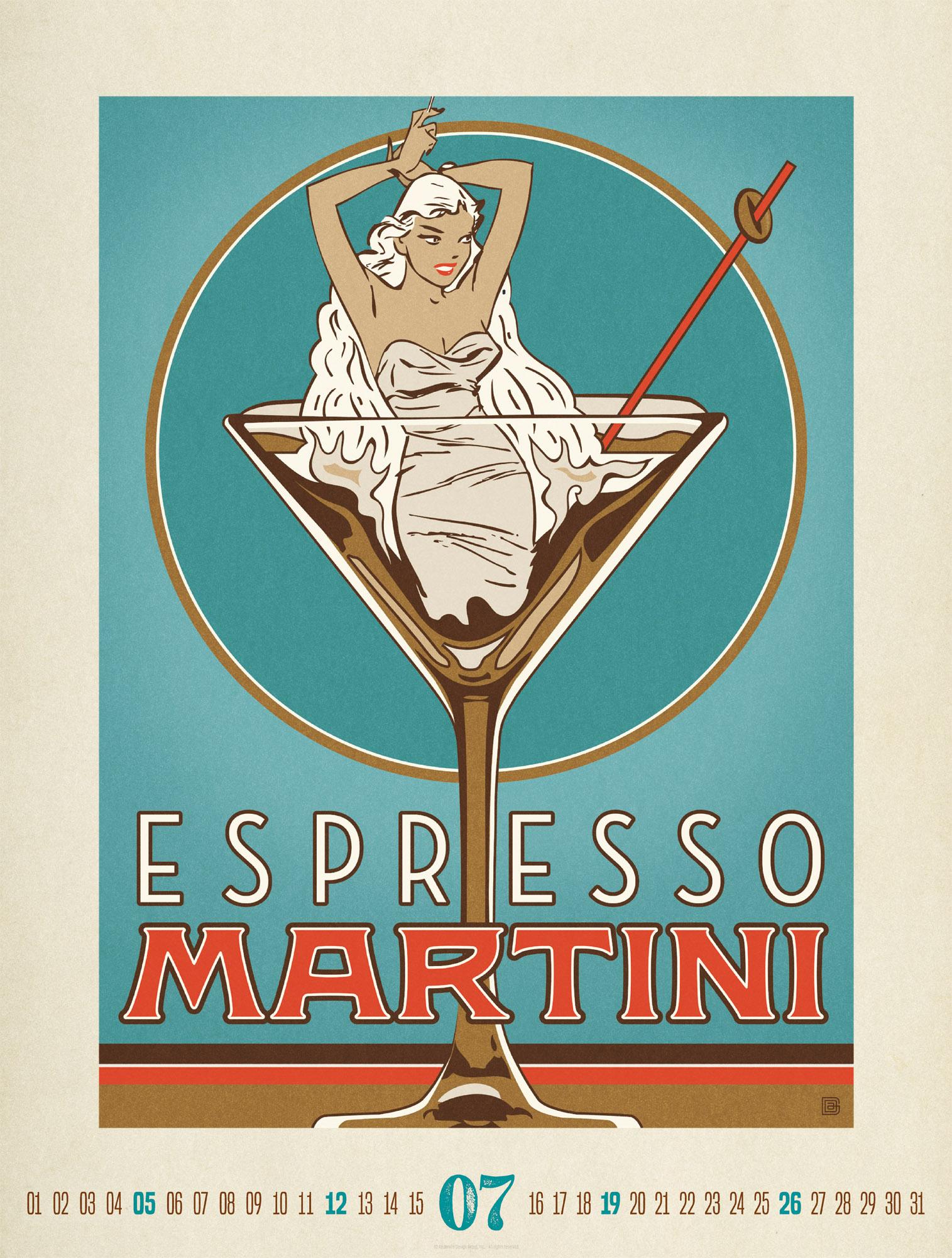 Beispielinhalt (Bild) Coffee Time Kaffee-Plakate-Kalender 2026