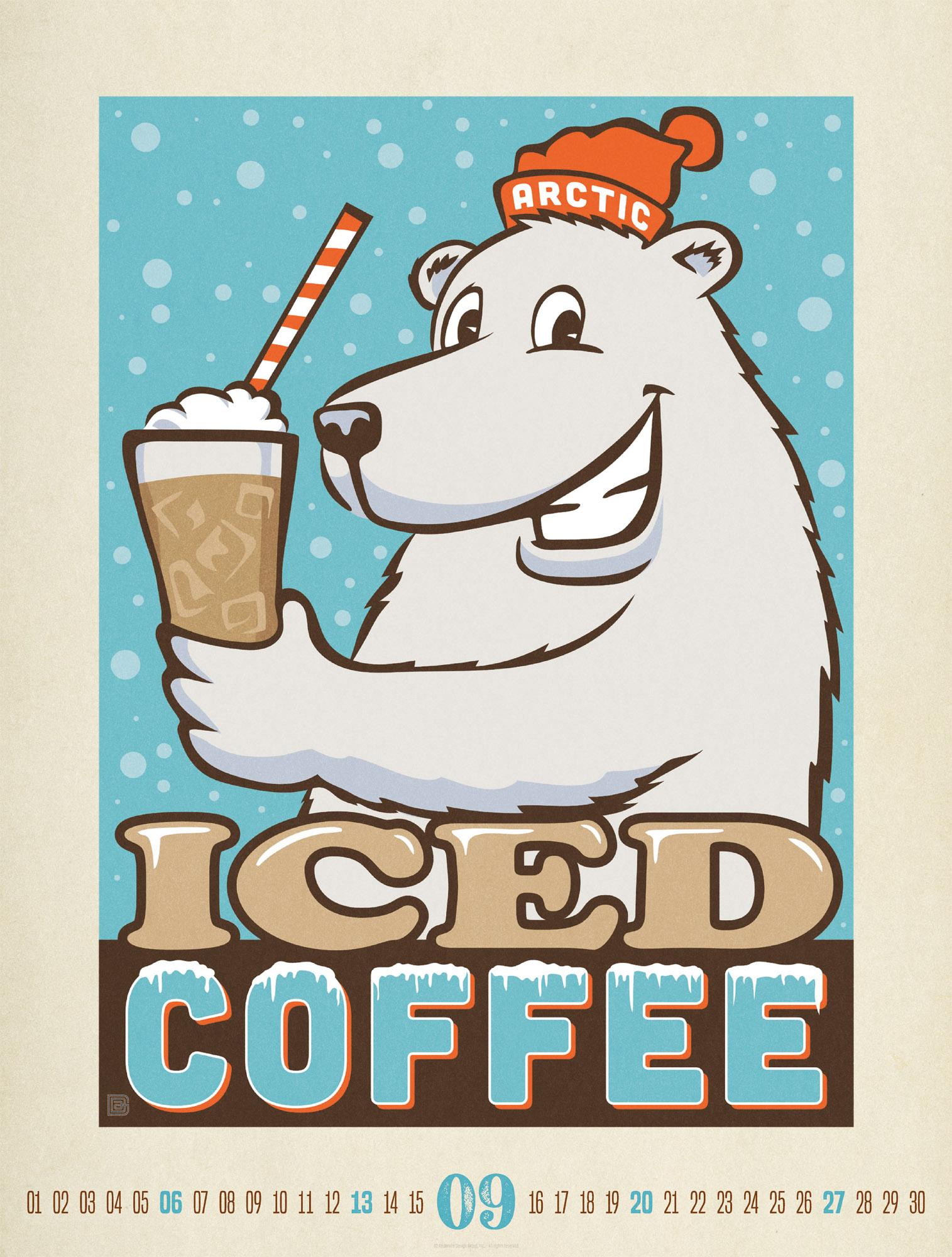 Beispielinhalt (Bild) Coffee Time Kaffee-Plakate-Kalender 2026