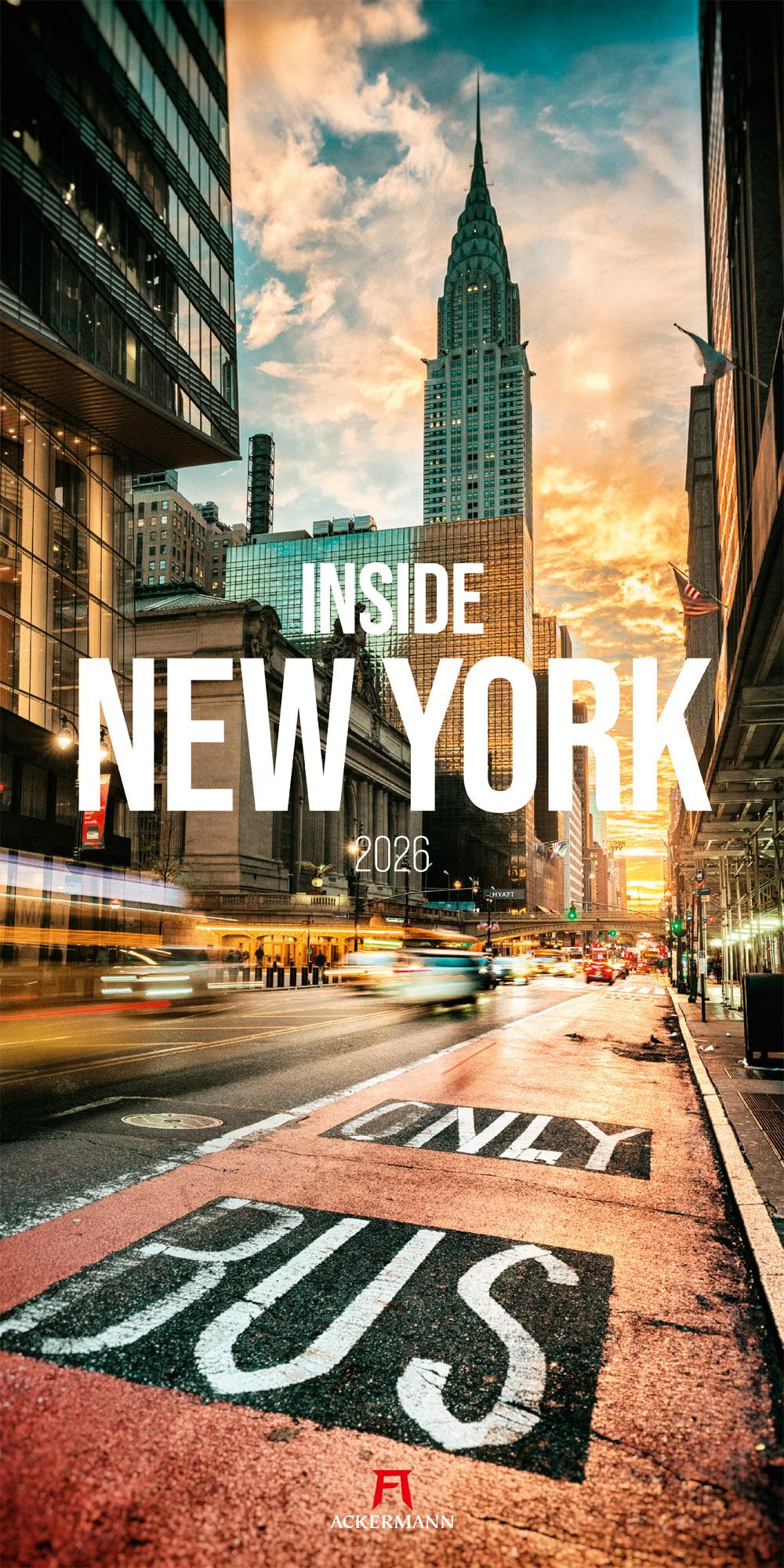 Vorderes Coverbild Inside New York Kalender 2026