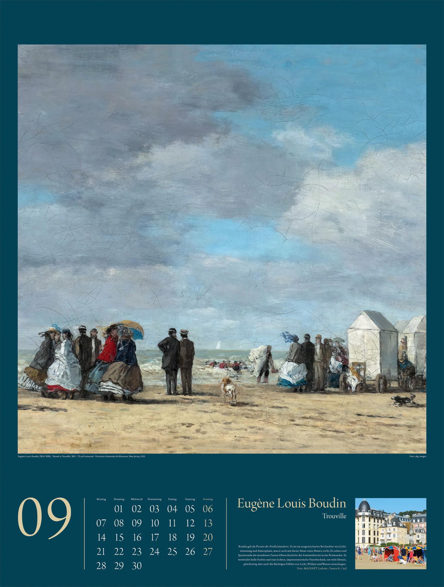 Beispielinhalt (Bild) KunstGeschichten Kalender 2026 | Meisterwerke und die Orte ihrer Inspiration