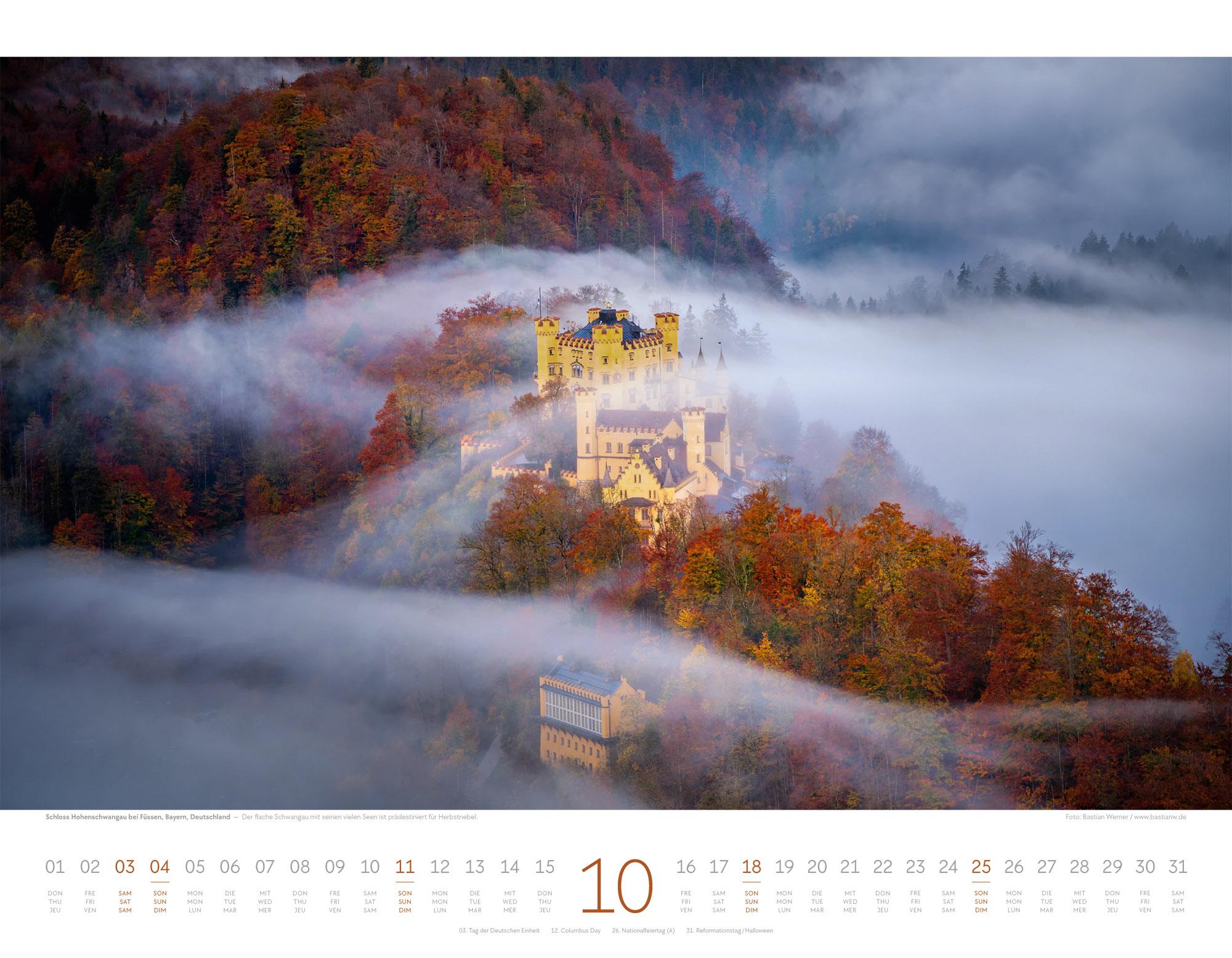 Beispielinhalt (Bild) Naturkräfte Kalender 2026 | Wetterphänomene und Naturgewalten
