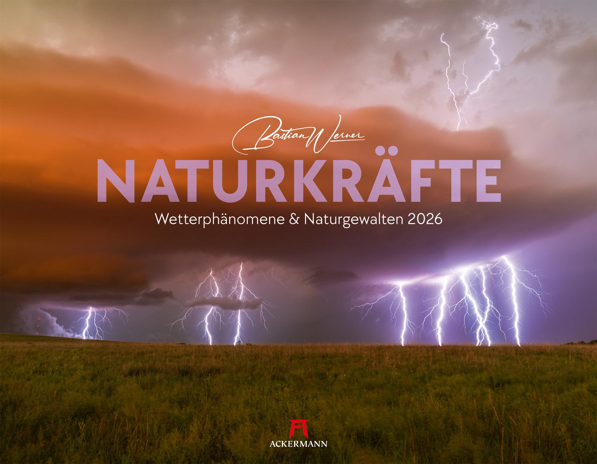Vorderes Coverbild Naturkräfte Kalender 2026 | Wetterphänomene und Naturgewalten
