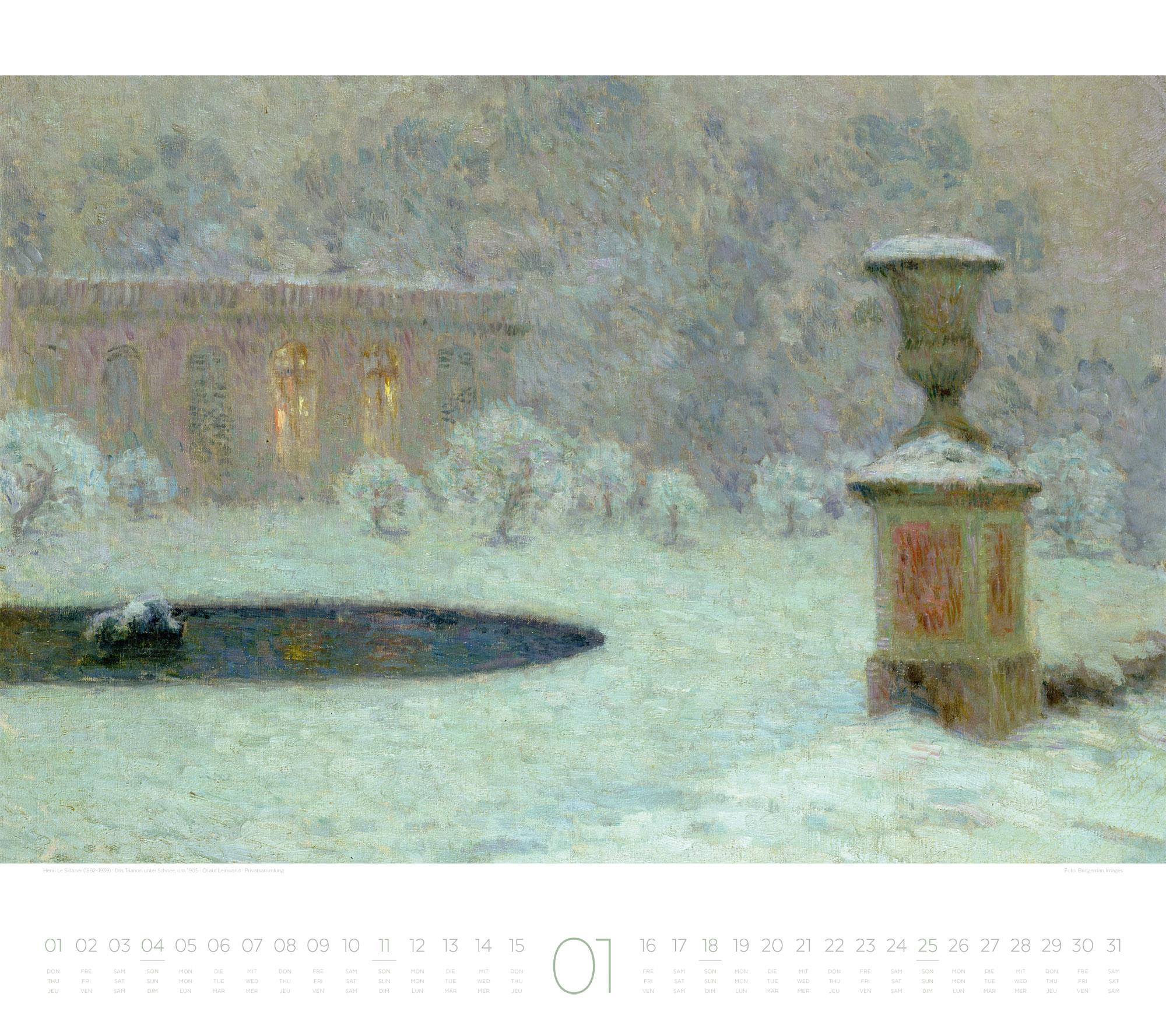 Beispielinhalt (Bild) Die Kunst der Stille Kalender 2026