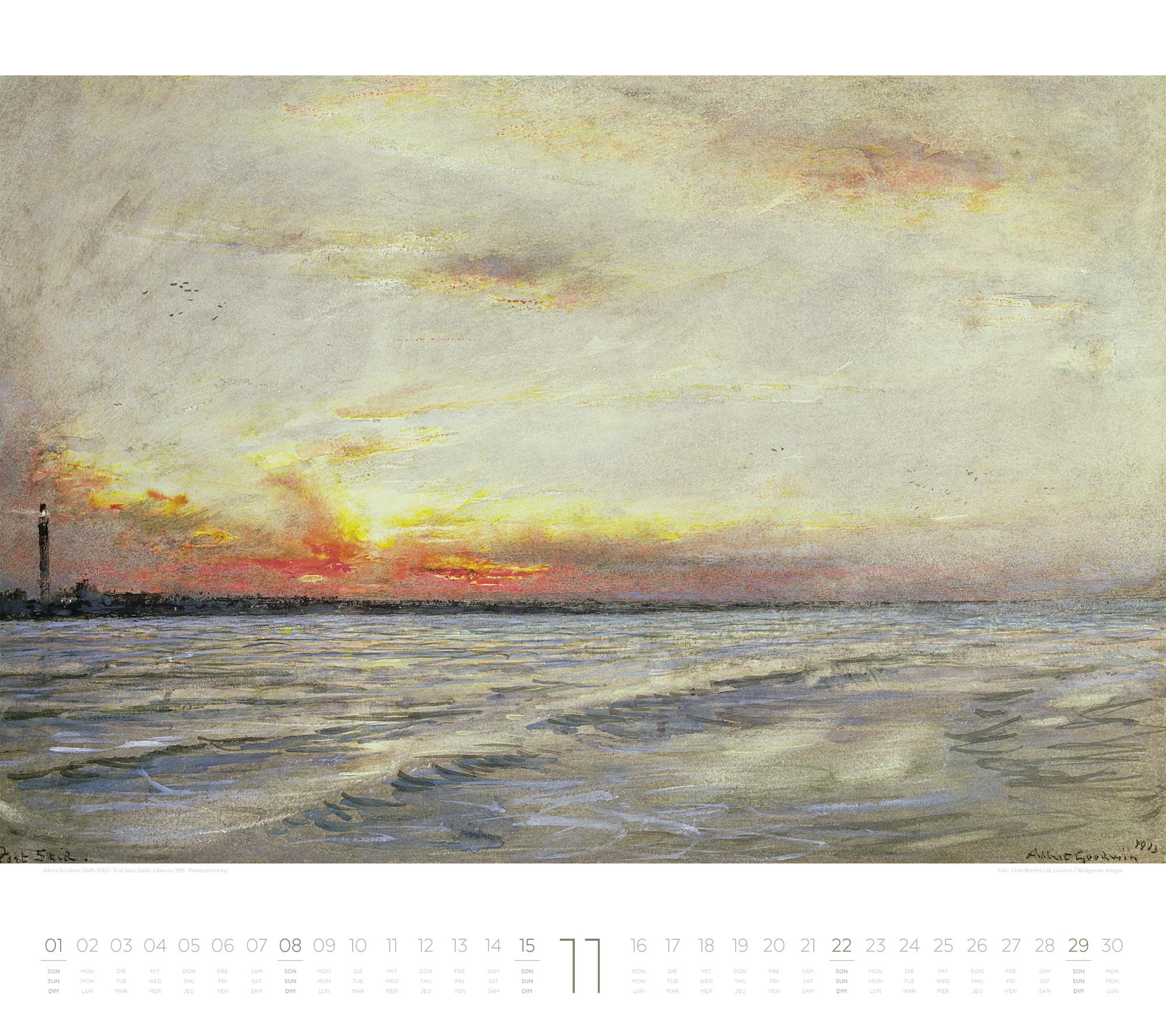 Beispielinhalt (Bild) Die Kunst der Stille Kalender 2026