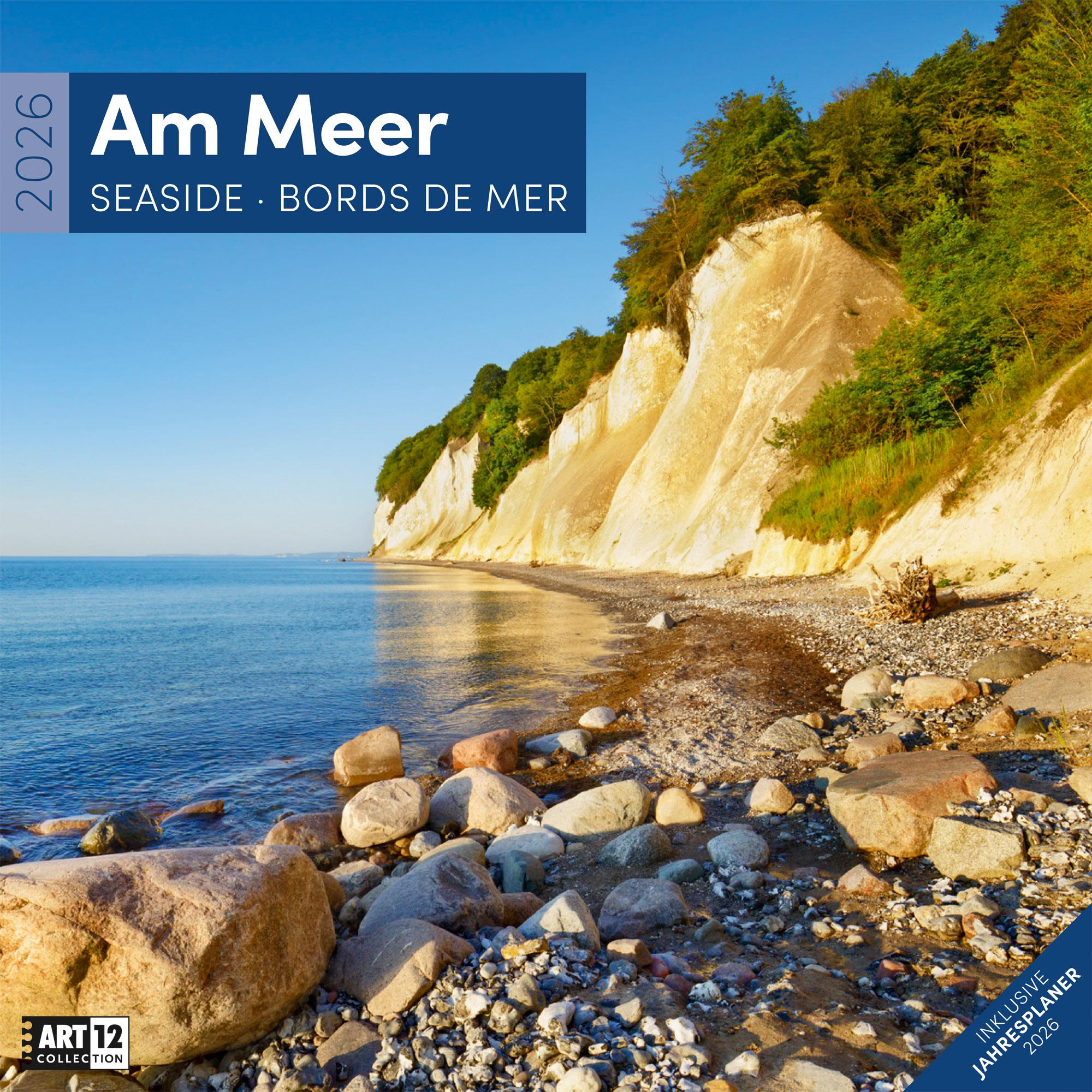 Vorderes Coverbild Am Meer Broschürenkalender 2026 - 30x30 - Art12