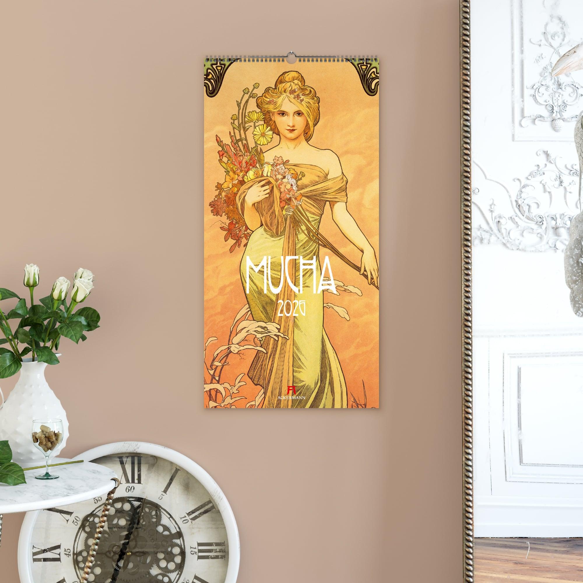 Beispielinhalt (Bild) Alfons Mucha Kalender 2026
