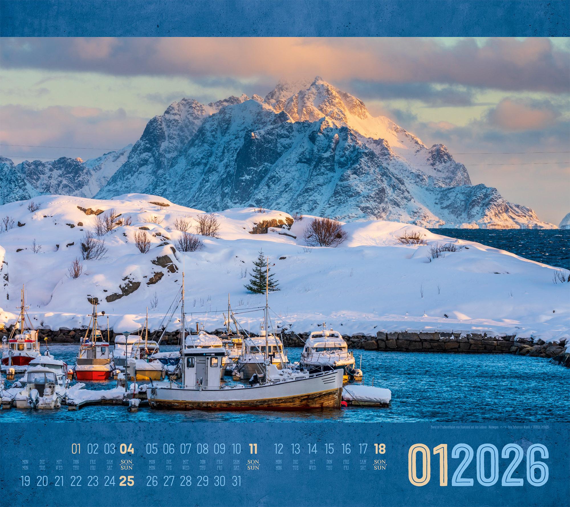 Beispielinhalt (Bild) World of Food Kalender 2026 | Kulinarische Weltreise