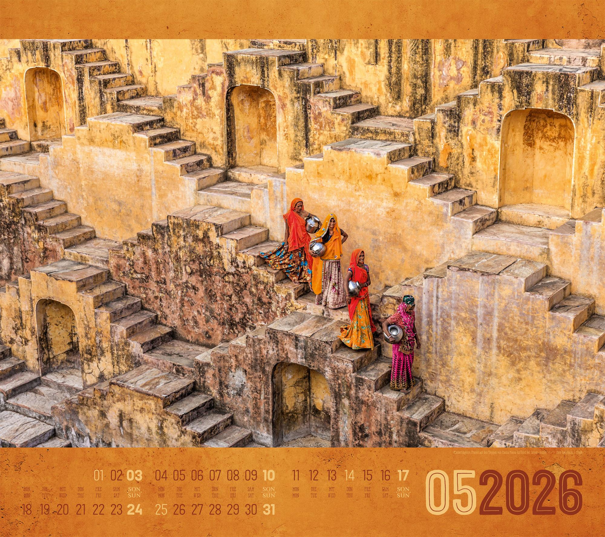 Beispielinhalt (Bild) World of Food Kalender 2026 | Kulinarische Weltreise