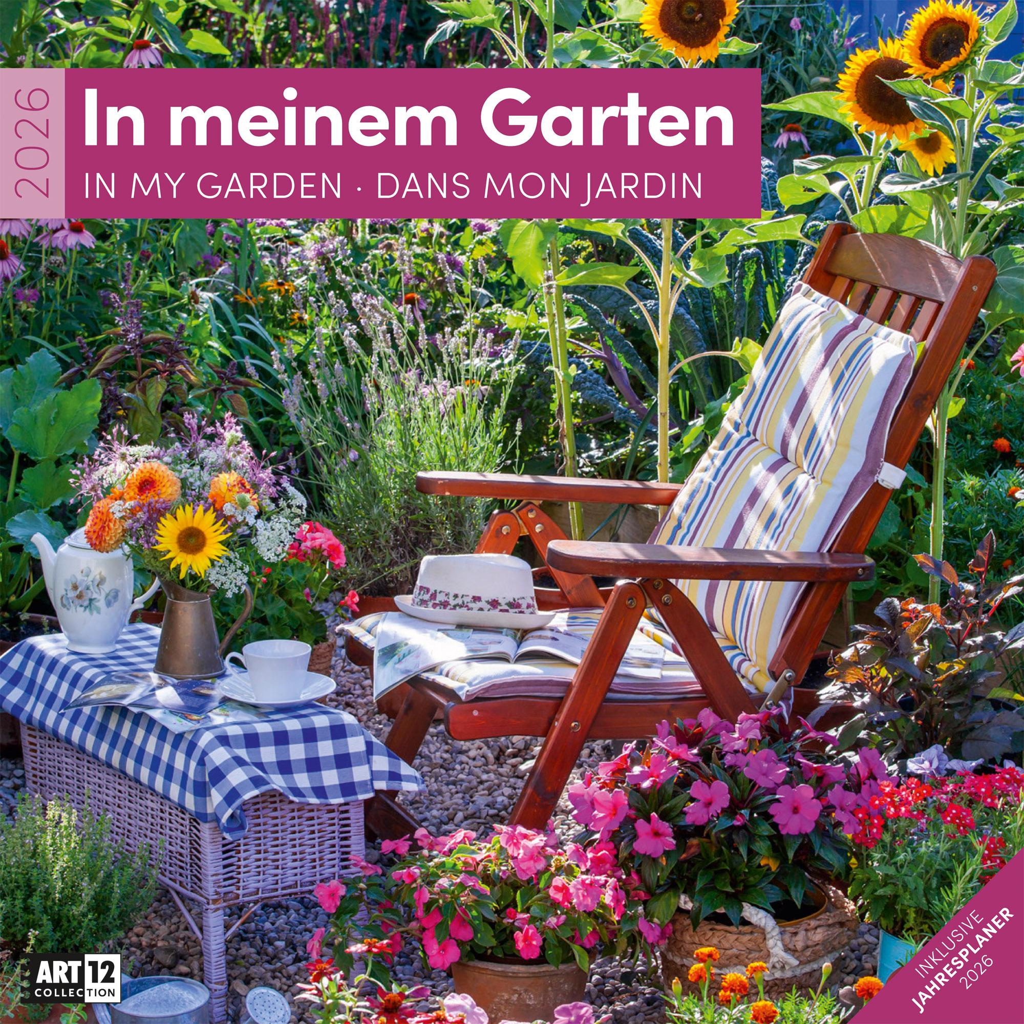 Vorderes Coverbild In meinem Garten Broschürenkalender 2026 - 30x30 - Art12