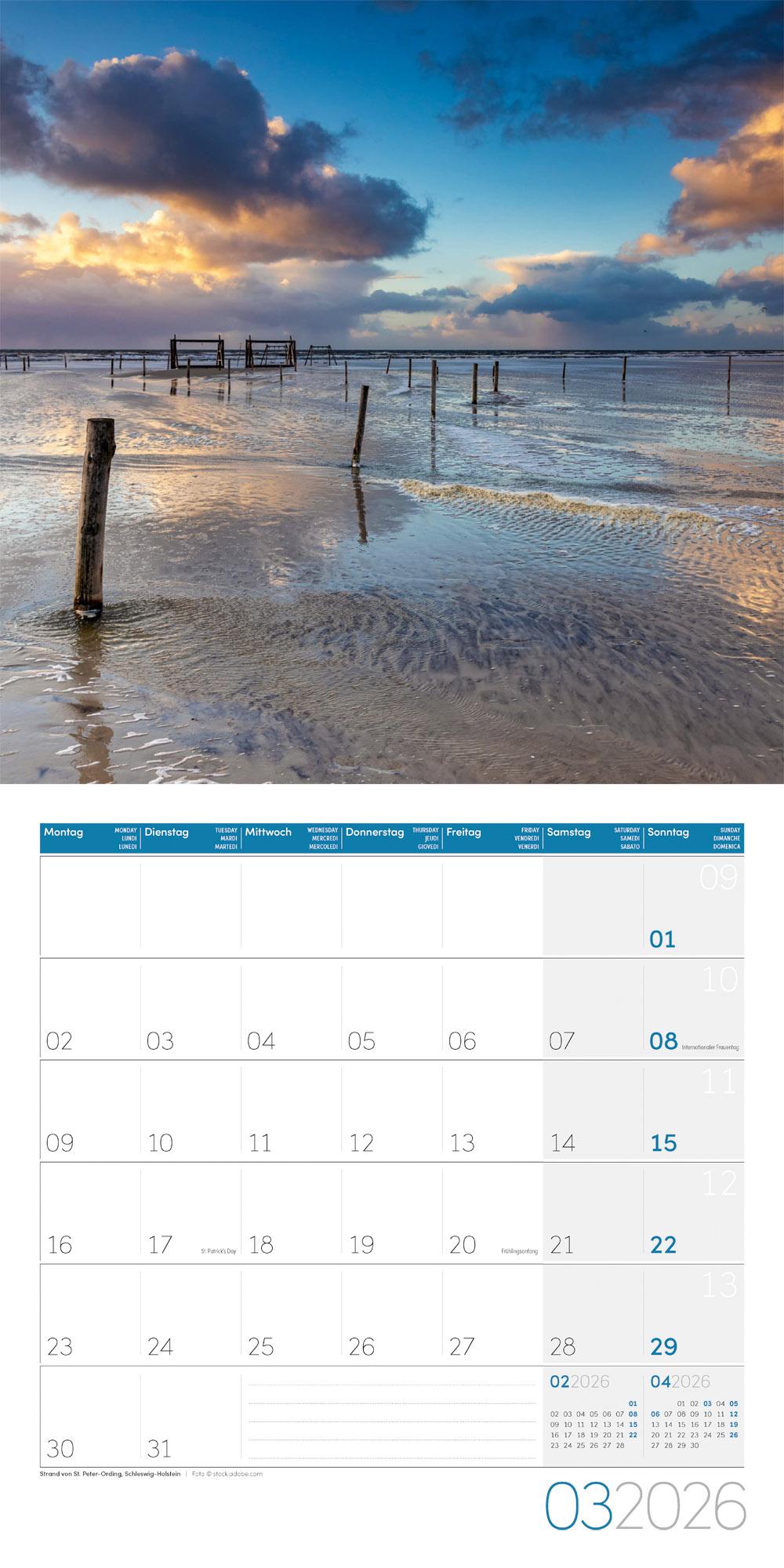 Beispielinhalt (Bild) Naturwunder Deutschland Broschürenkalender 2026 - 30x30 - Art12