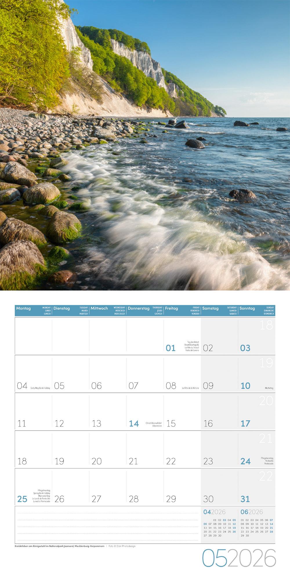 Beispielinhalt (Bild) Naturwunder Deutschland Broschürenkalender 2026 - 30x30 - Art12