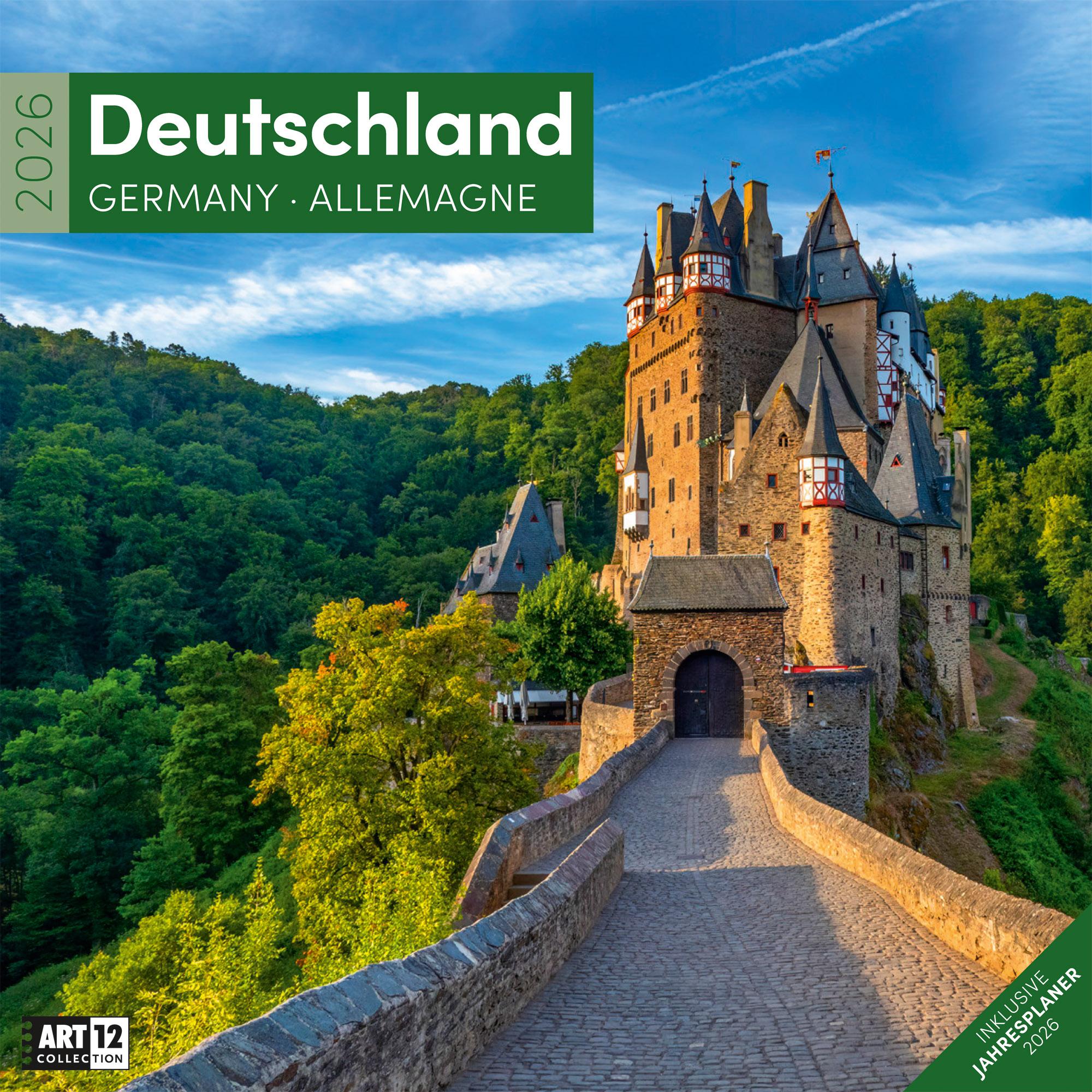 Vorderes Coverbild Deutschland Broschürenkalender 2026 - 30x30 - Art12