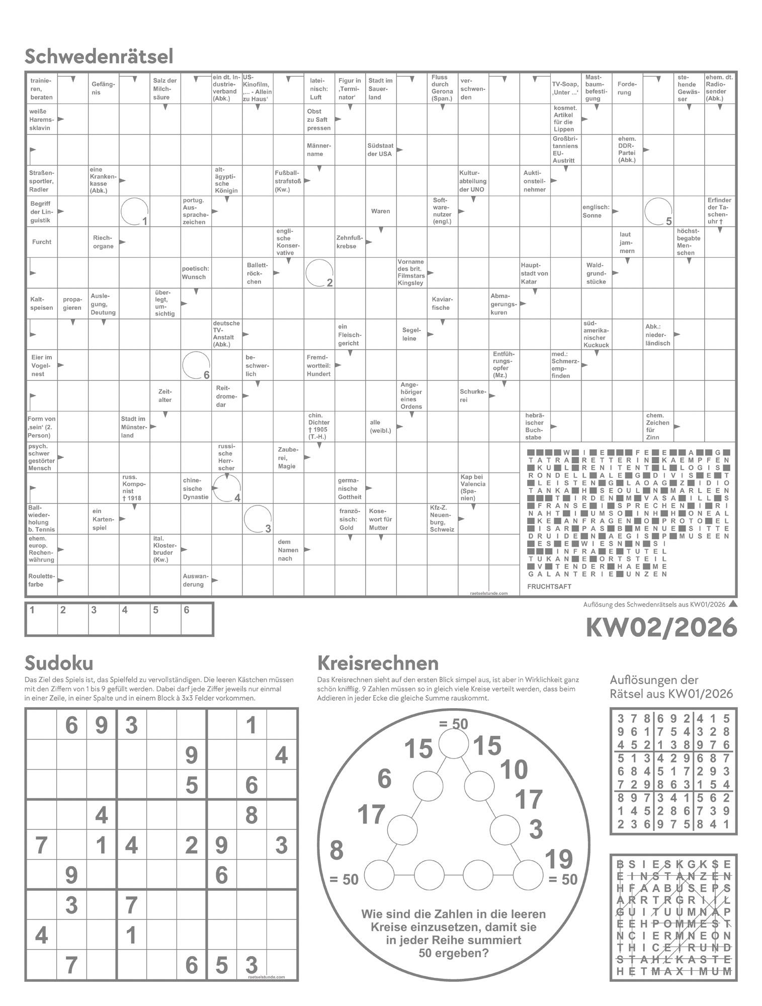 Beispielinhalt (Bild) Unser Wald Wochenplaner Kalender 2026