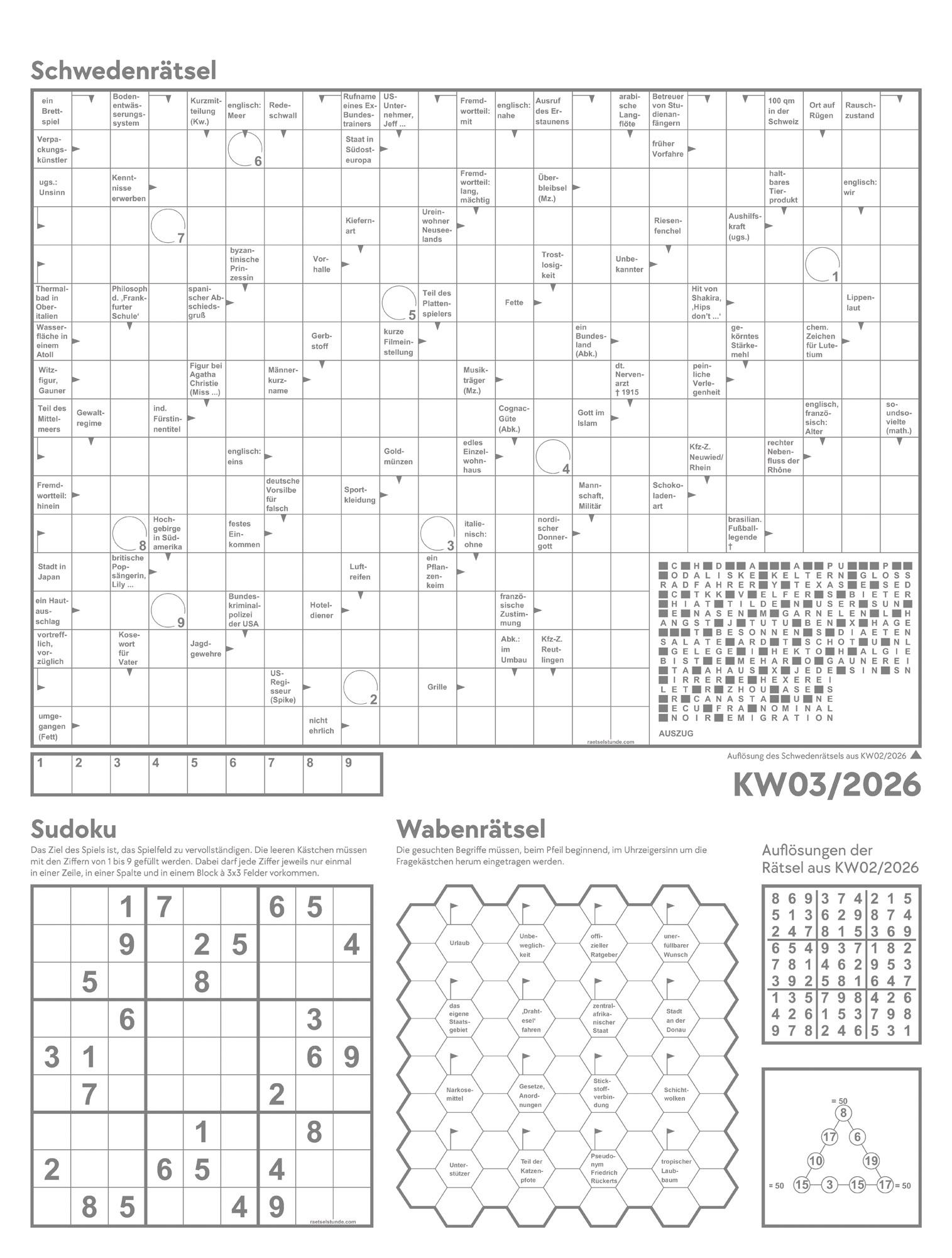 Beispielinhalt (Bild) Unser Wald Wochenplaner Kalender 2026