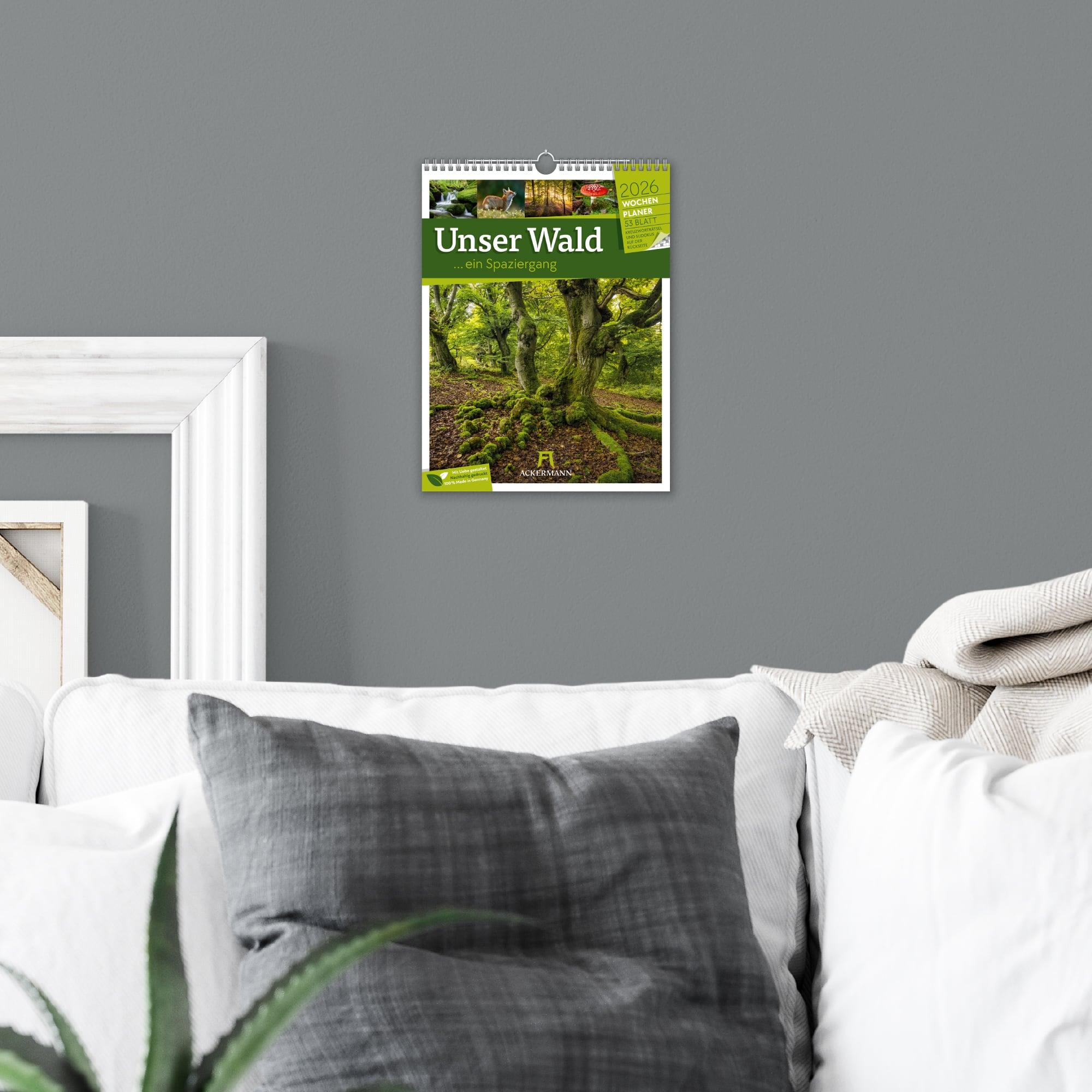Beispielinhalt (Bild) Unser Wald Wochenplaner Kalender 2026