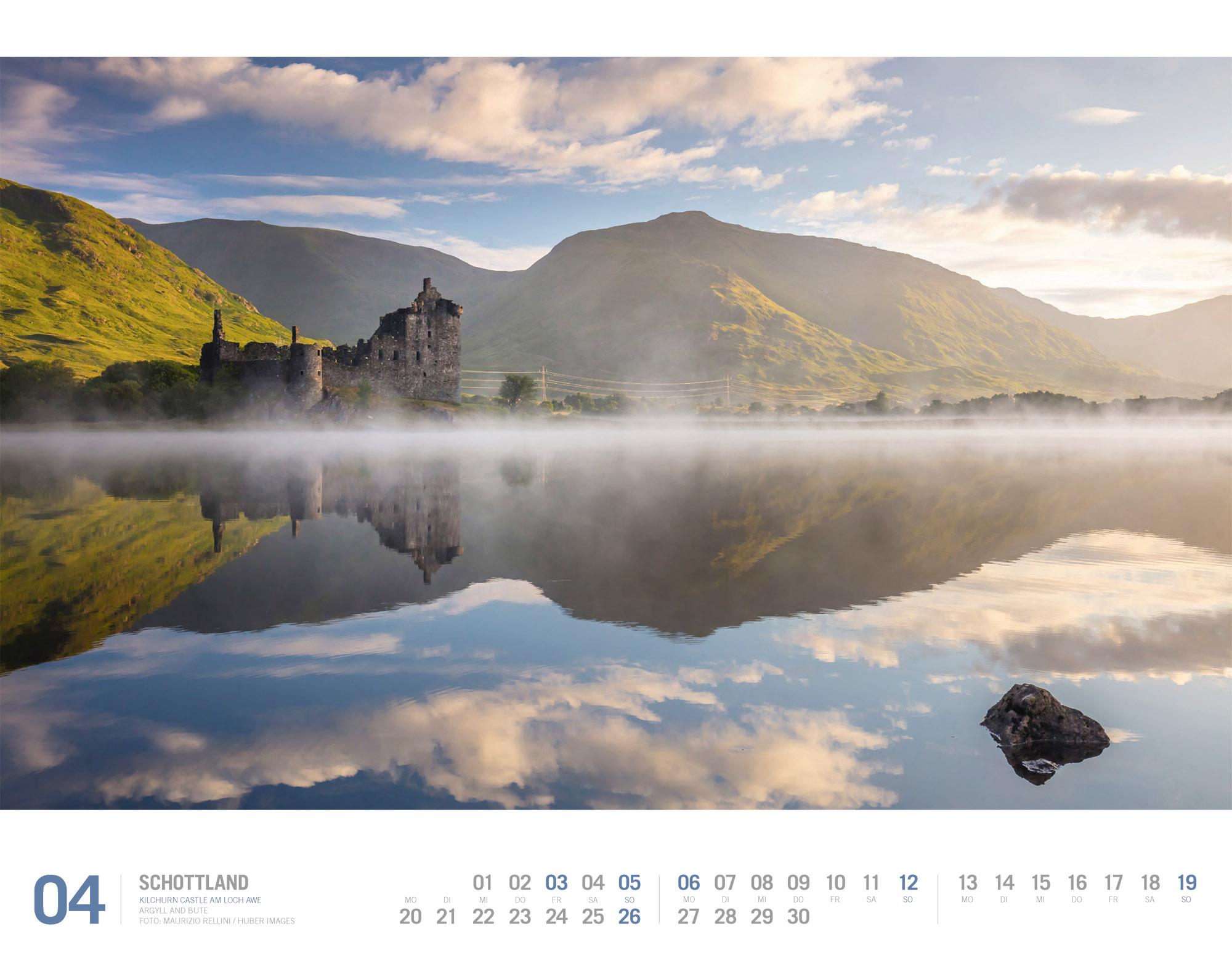 Beispielinhalt (Bild) Schottland Kalender 2026 | Unterwegs zwischen Highlands und Hebriden
