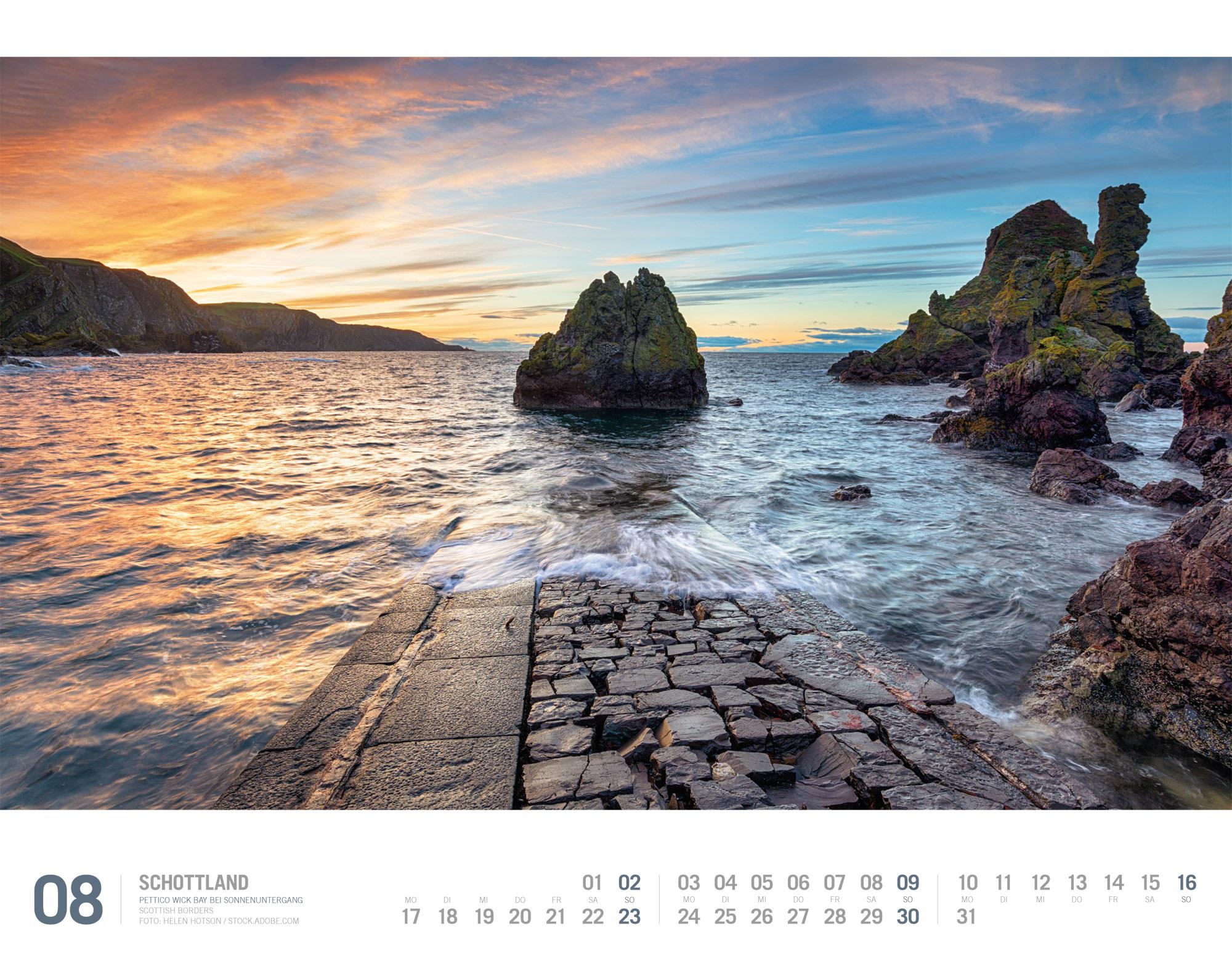 Beispielinhalt (Bild) Schottland Kalender 2026 | Unterwegs zwischen Highlands und Hebriden