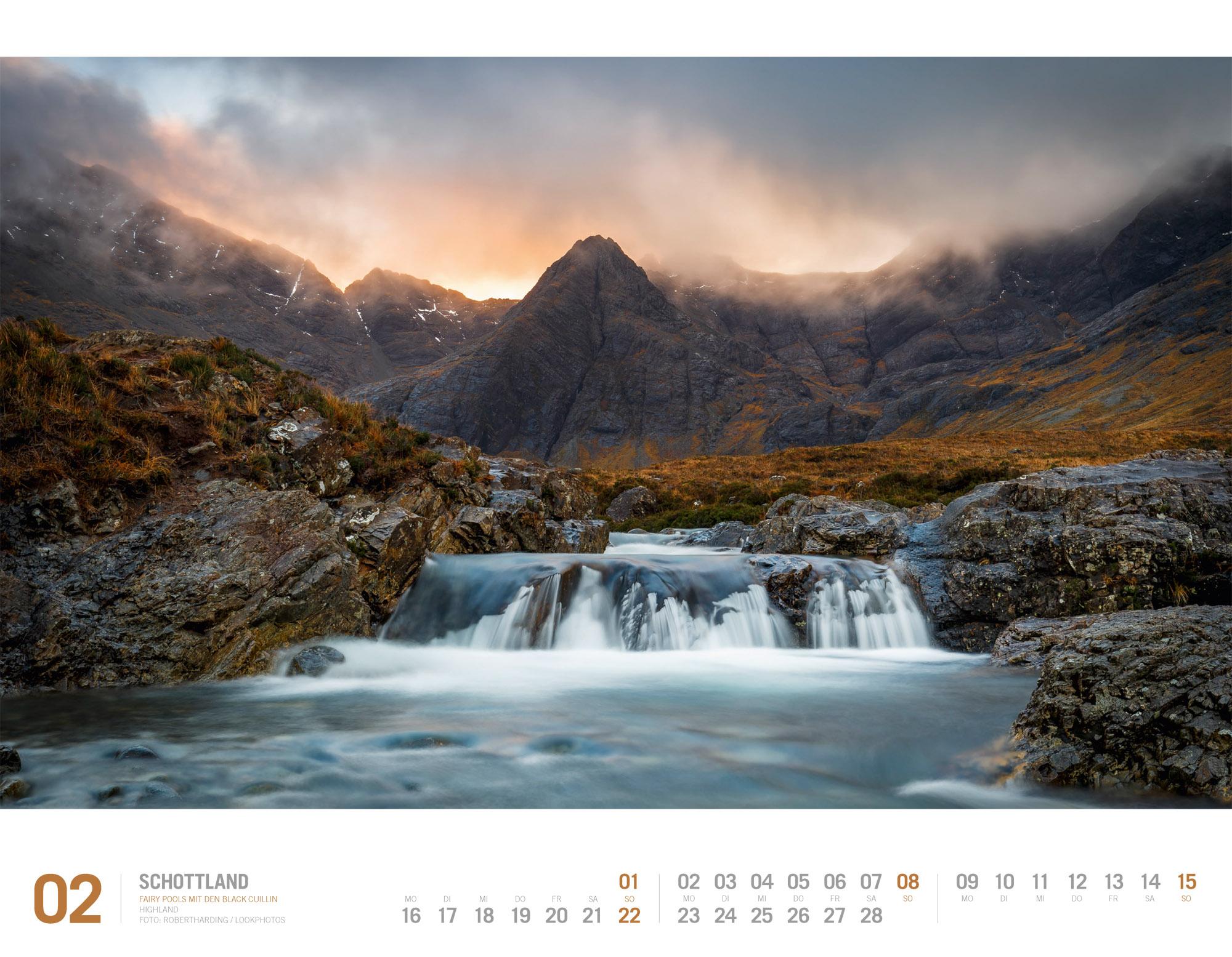 Beispielinhalt (Bild) Schottland Kalender 2026 | Unterwegs zwischen Highlands und Hebriden