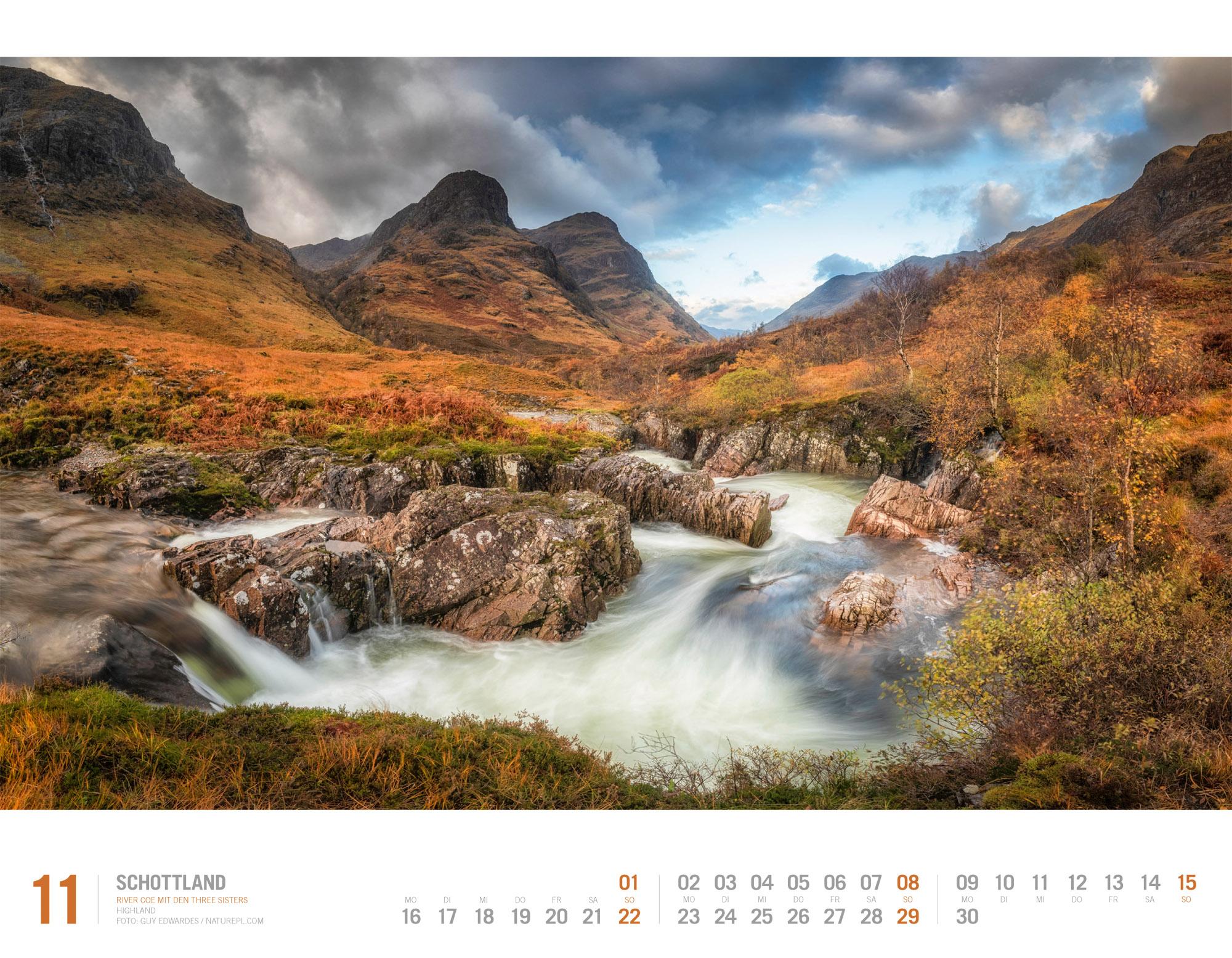 Beispielinhalt (Bild) Schottland Kalender 2026 | Unterwegs zwischen Highlands und Hebriden