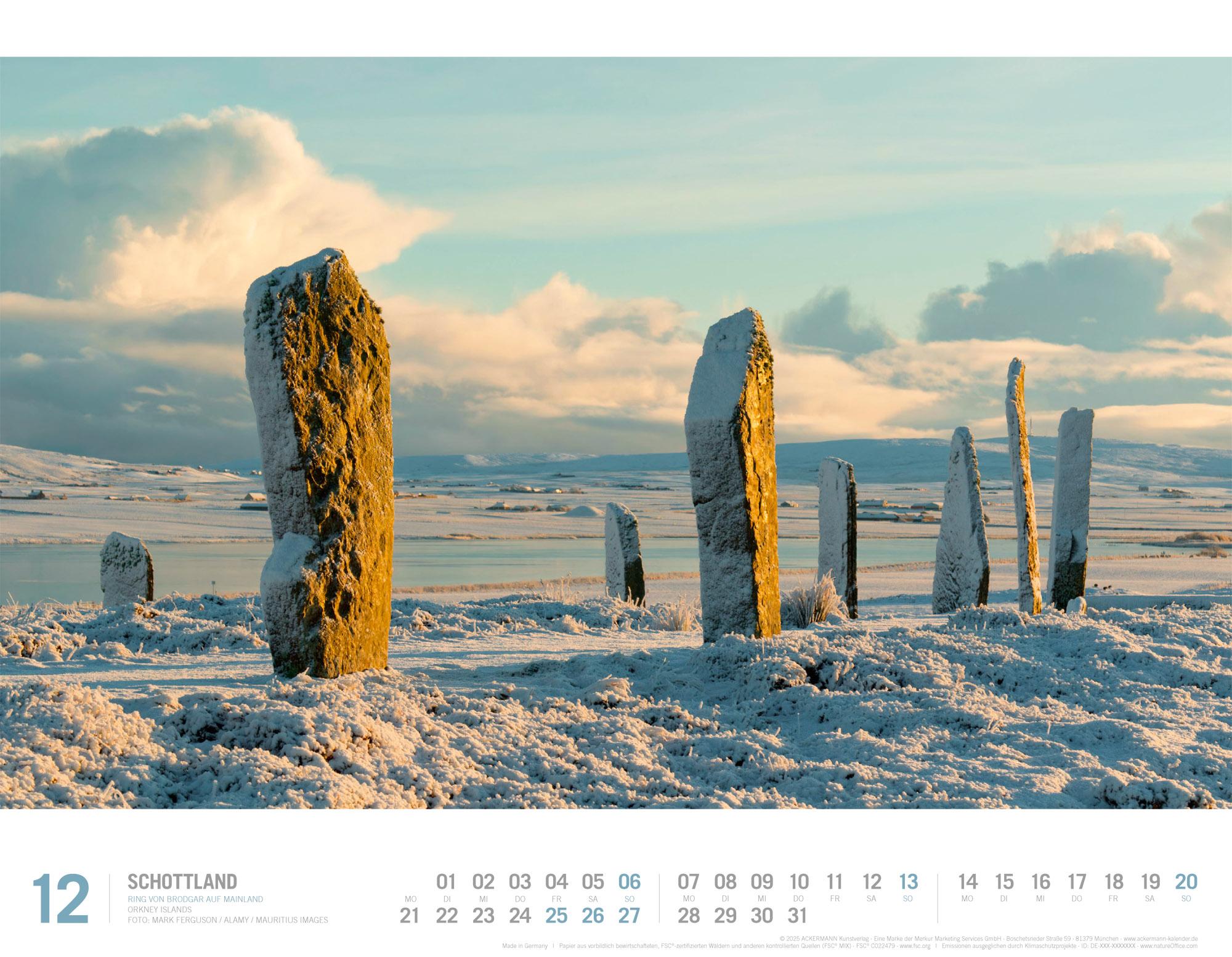 Beispielinhalt (Bild) Schottland Kalender 2026 | Unterwegs zwischen Highlands und Hebriden