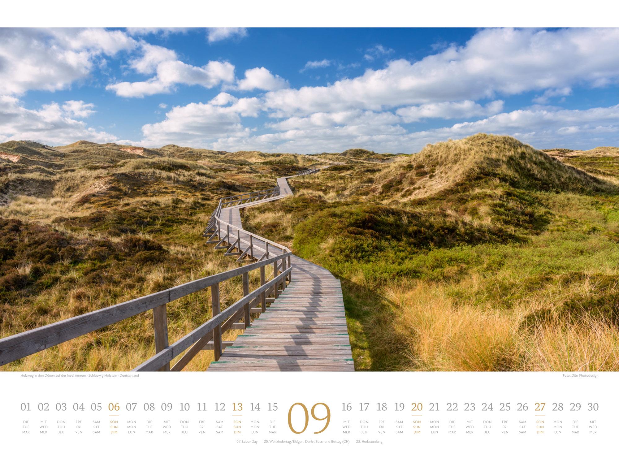 Beispielinhalt (Bild) Tage am Meer Kalender 2026
