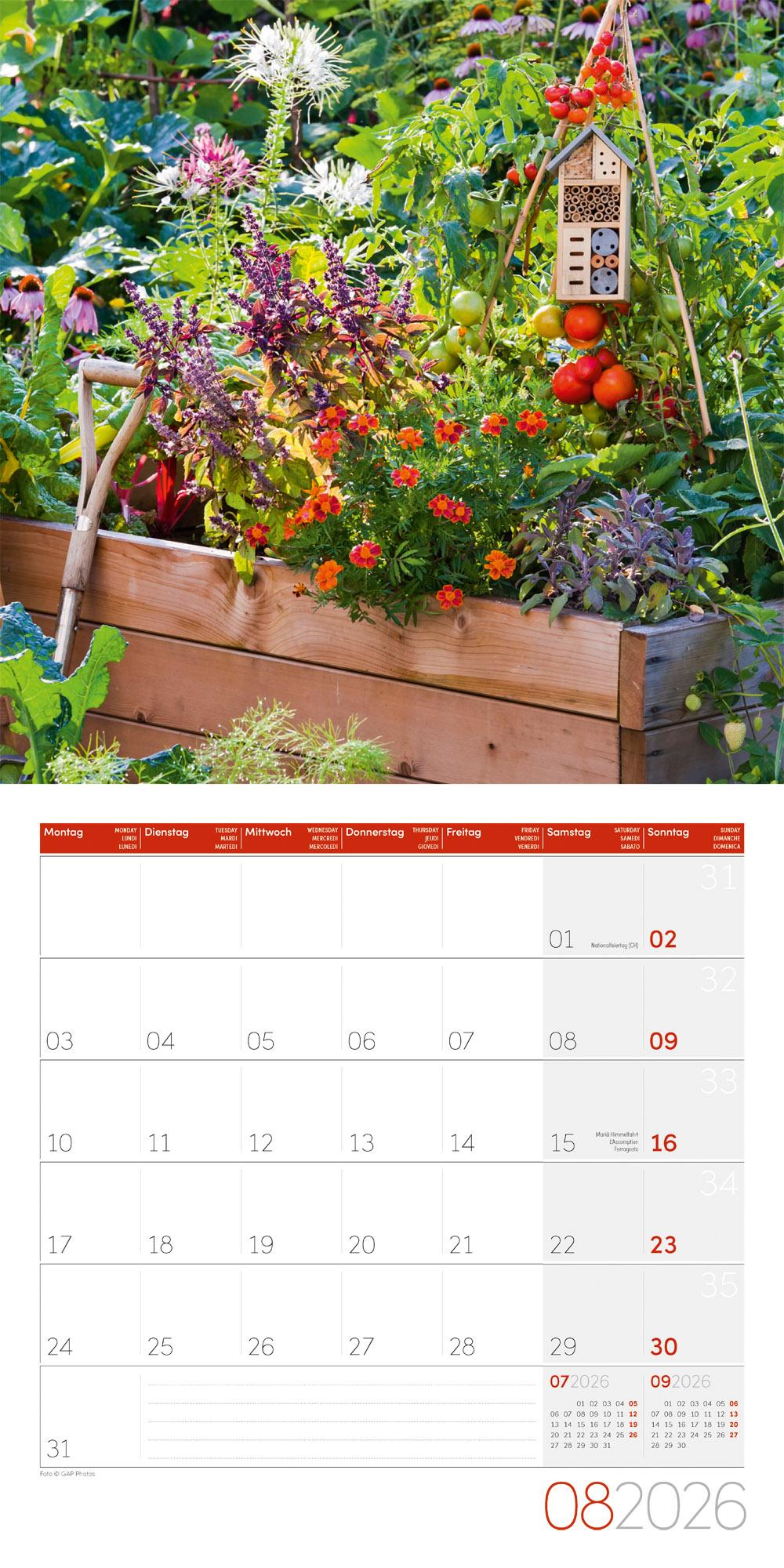Beispielinhalt (Bild) Landleben Broschürenkalender 2026 - 30x30 - Art12