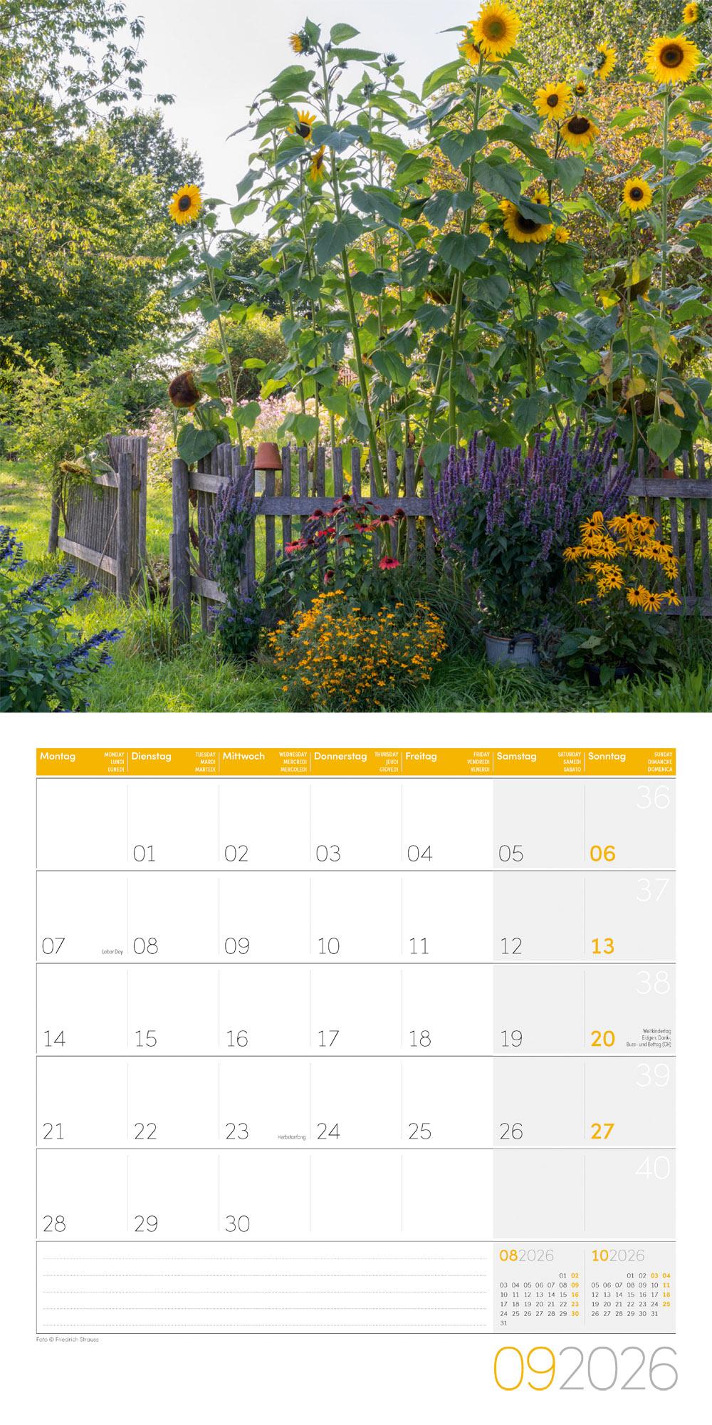 Beispielinhalt (Bild) Landleben Broschürenkalender 2026 - 30x30 - Art12