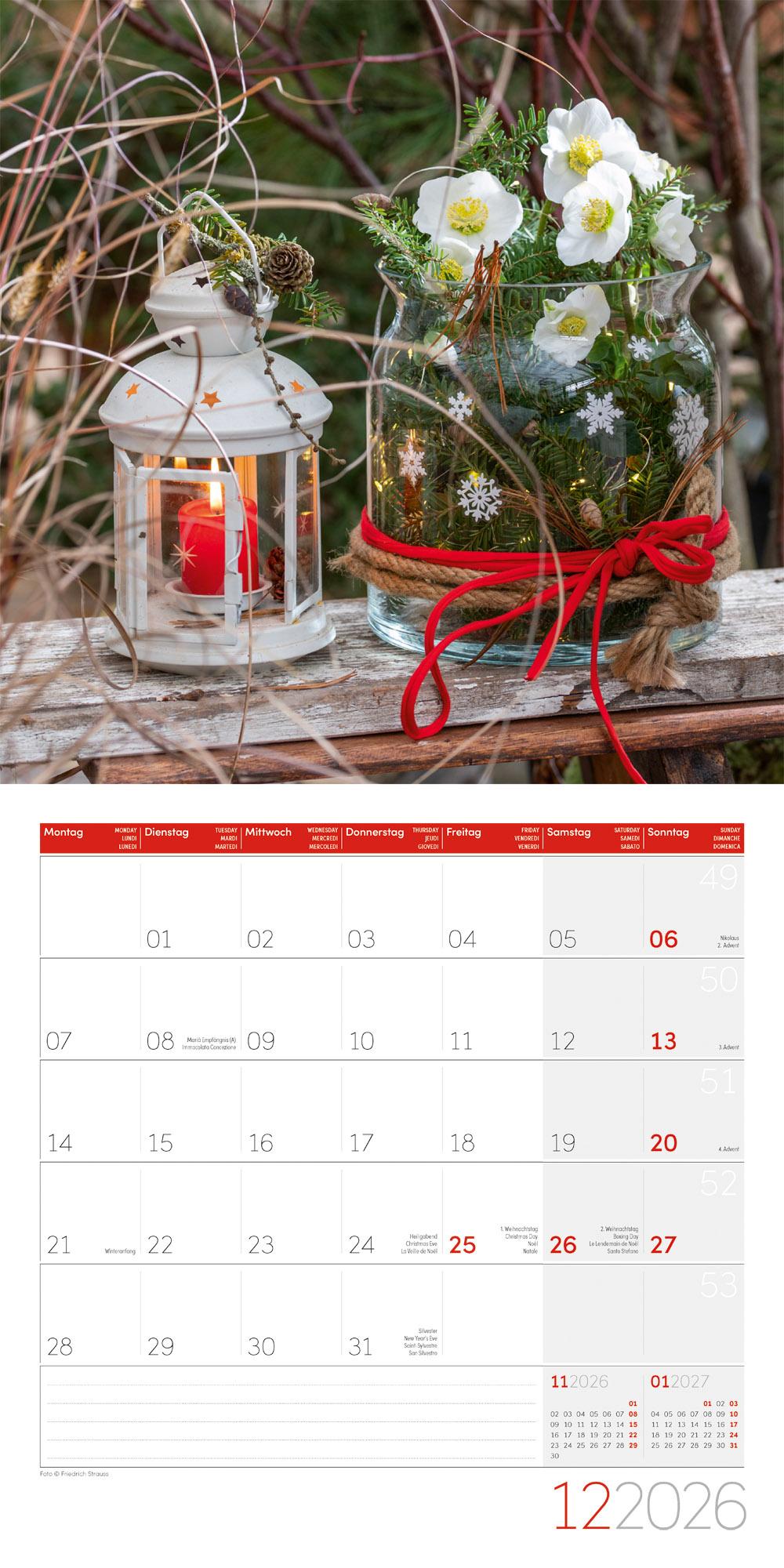 Beispielinhalt (Bild) Landleben Broschürenkalender 2026 - 30x30 - Art12
