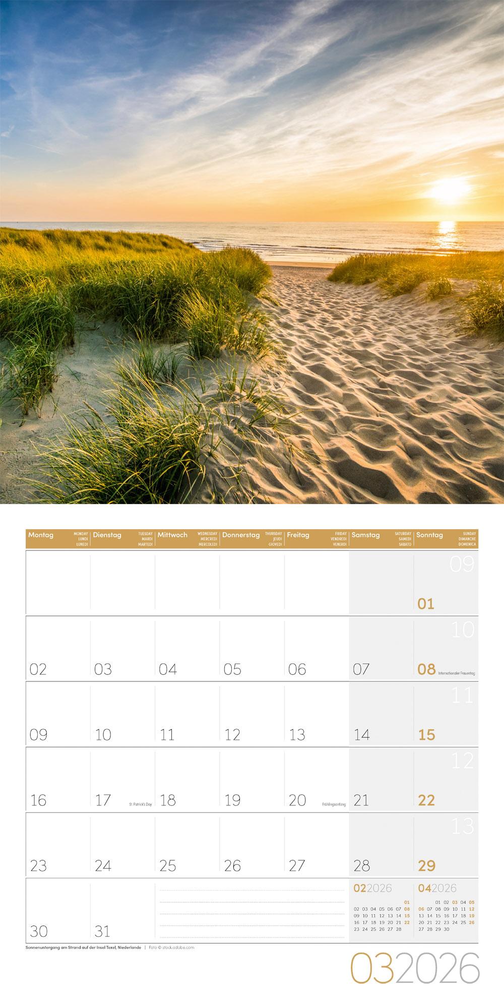 Beispielinhalt (Bild) Magie des Lichts Broschürenkalender 2026 - 30x30 - Art12