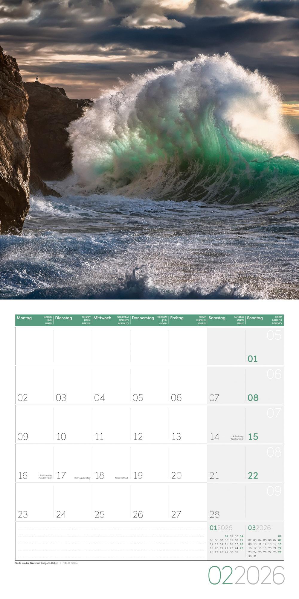 Beispielinhalt (Bild) Magie des Lichts Broschürenkalender 2026 - 30x30 - Art12