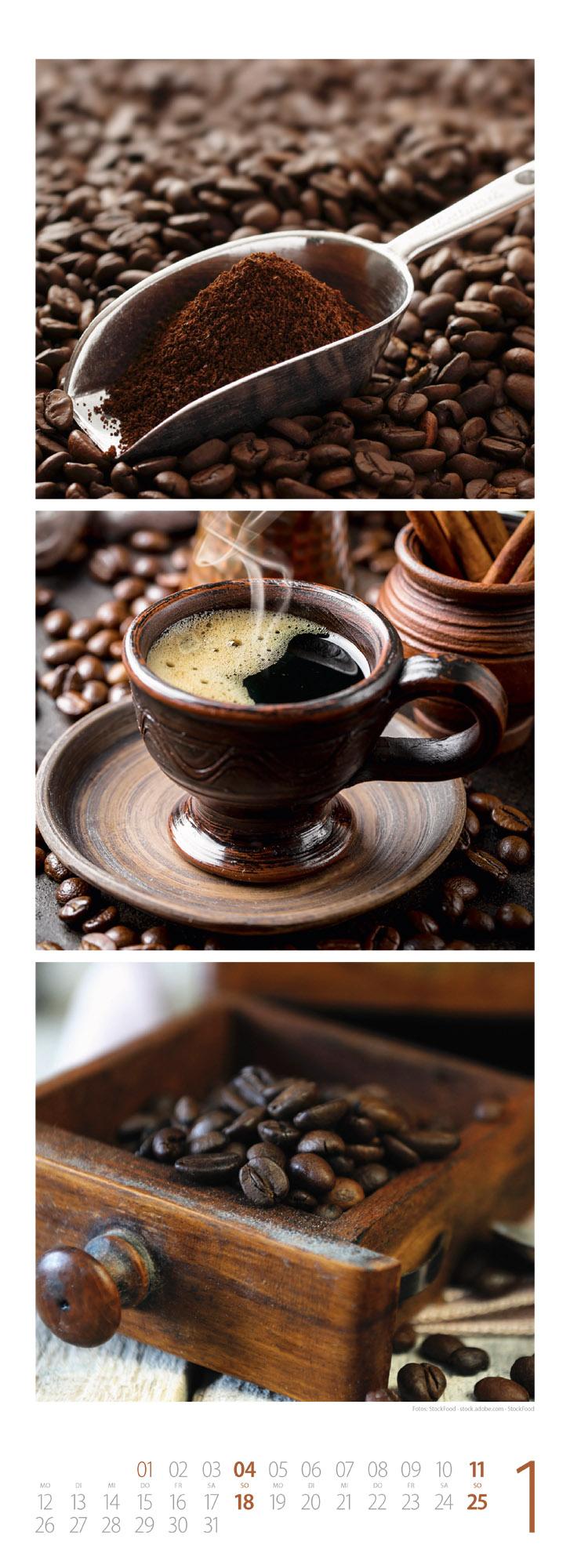 Beispielinhalt (Bild) GenussZeit Triplet-Kalender 2026 | Ein sinnlicher Blick in die Küche