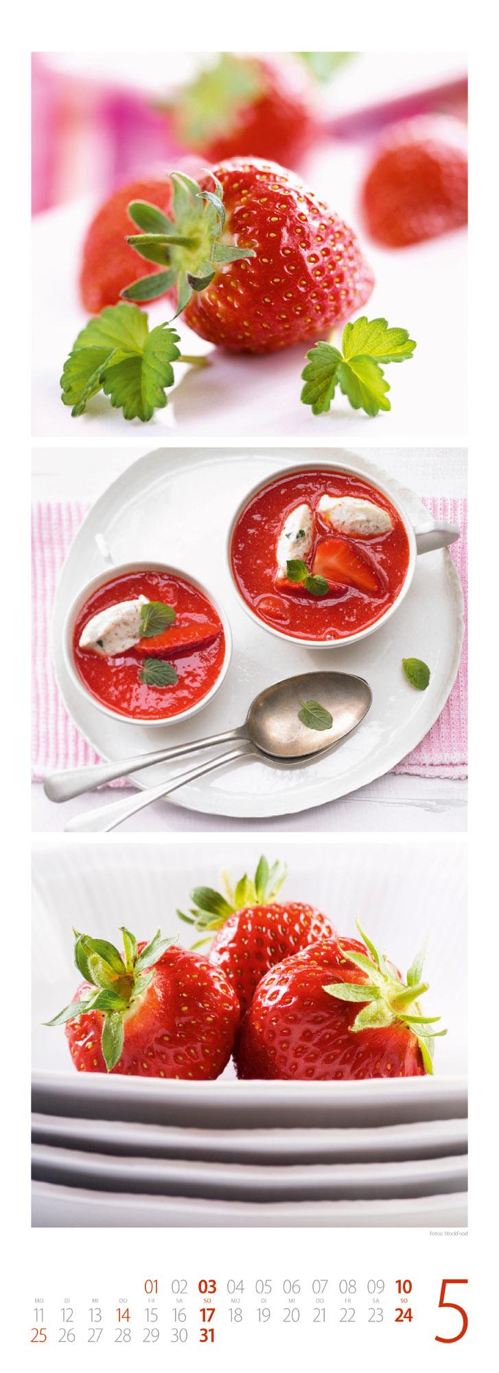 Beispielinhalt (Bild) GenussZeit Triplet-Kalender 2026 | Ein sinnlicher Blick in die Küche