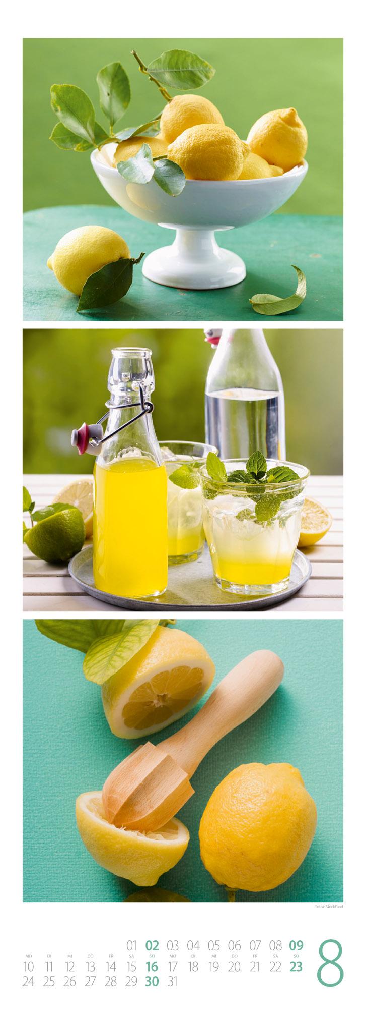 Beispielinhalt (Bild) GenussZeit Triplet-Kalender 2026 | Ein sinnlicher Blick in die Küche