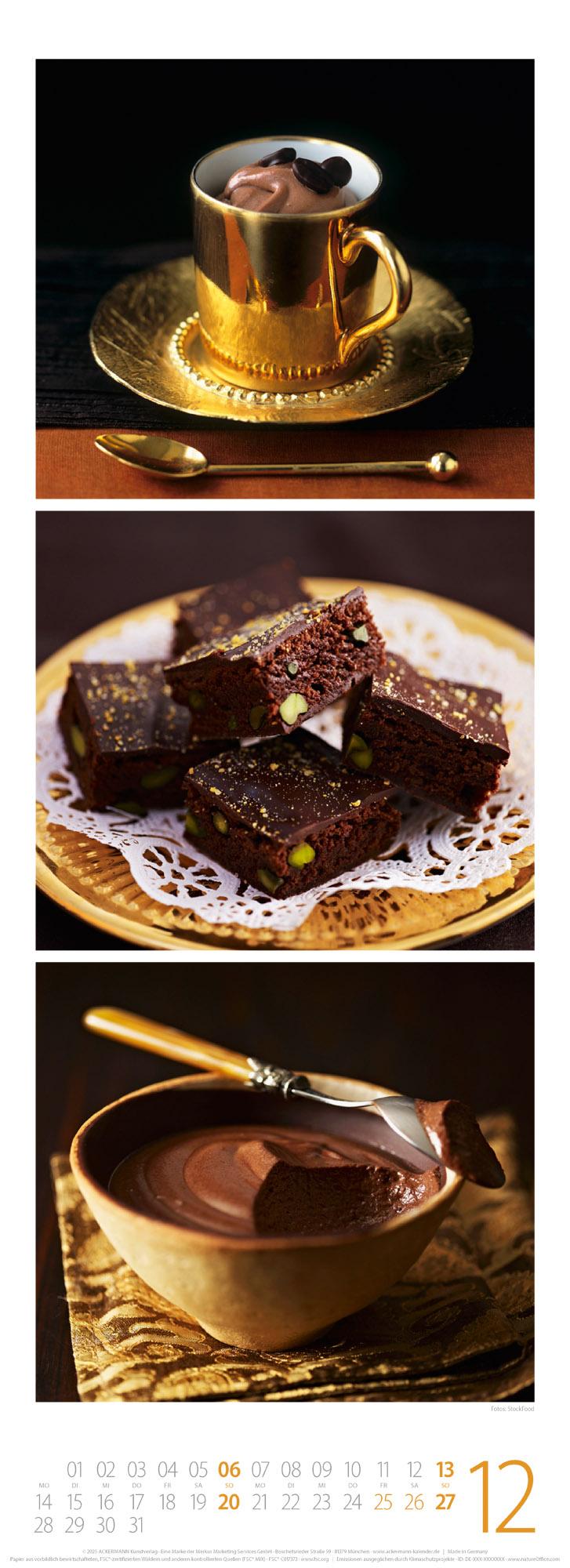 Beispielinhalt (Bild) GenussZeit Triplet-Kalender 2026 | Ein sinnlicher Blick in die Küche
