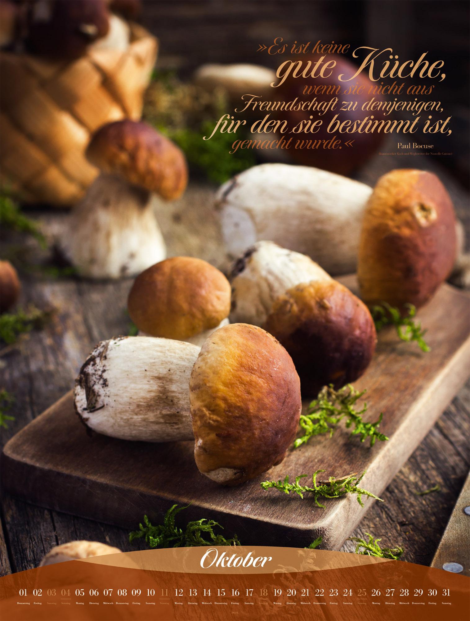 Beispielinhalt (Bild) Art Culinaire Kalender 2026