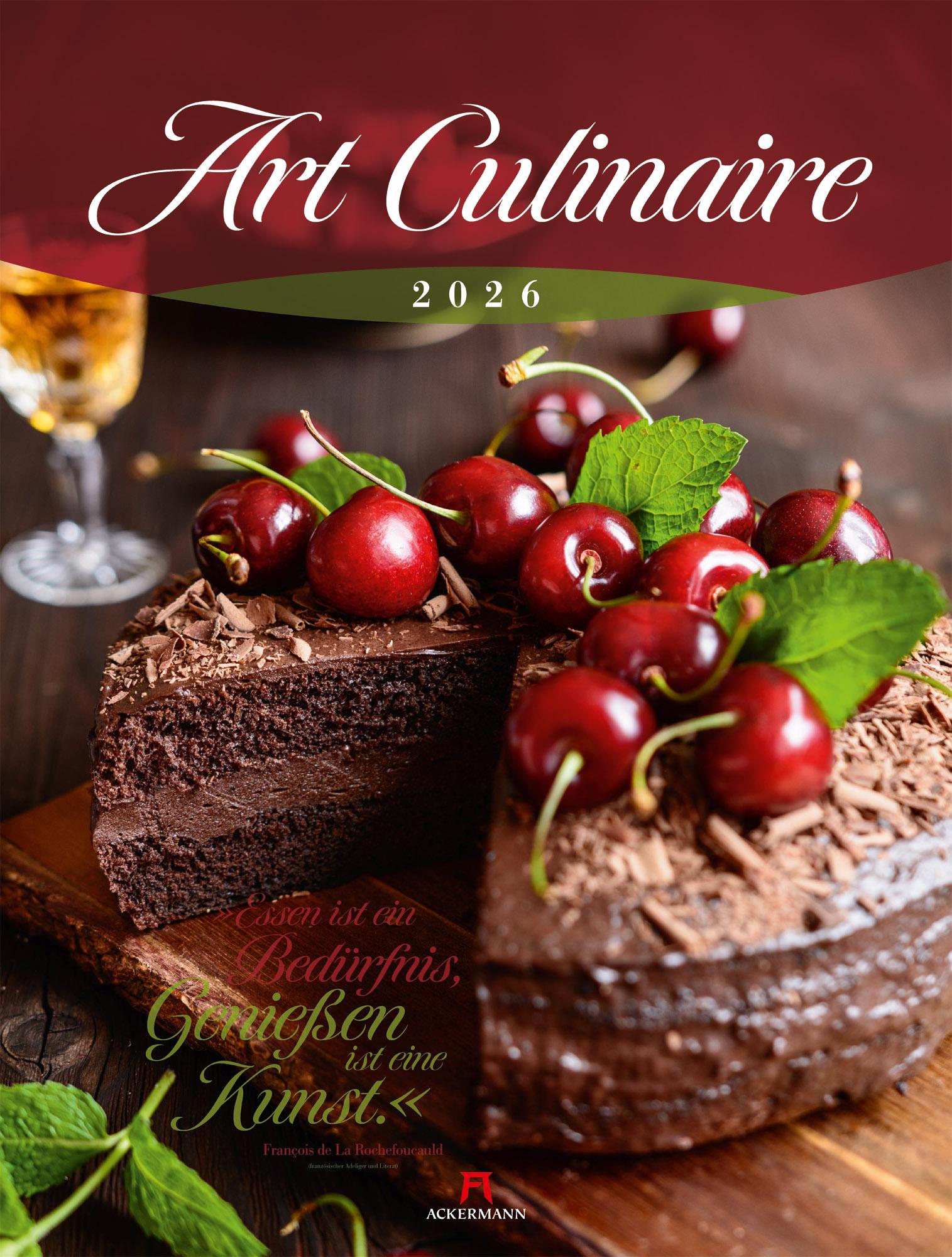 Vorderes Coverbild Art Culinaire Kalender 2026