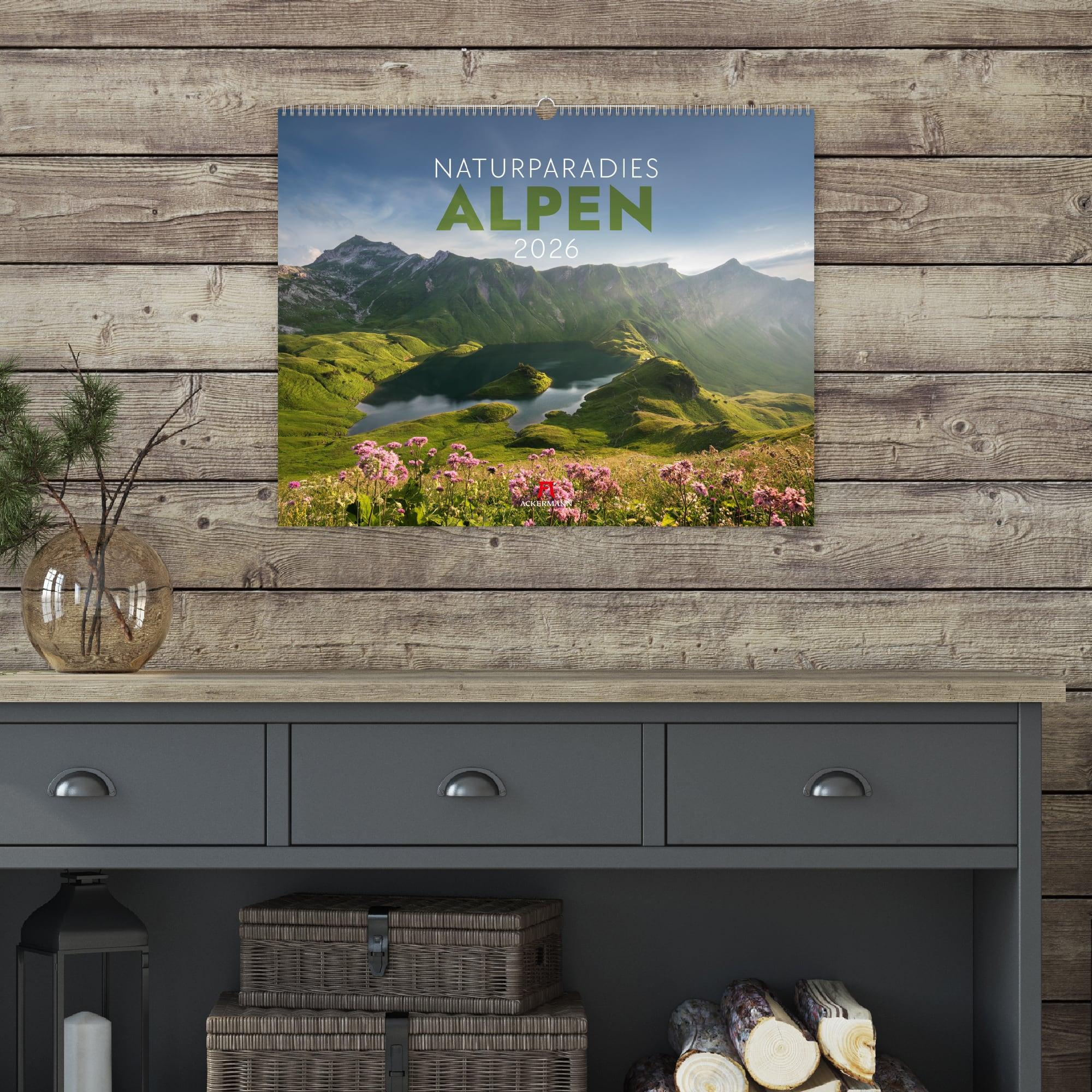 Beispielinhalt (Bild) Naturparadies Alpen Kalender 2026