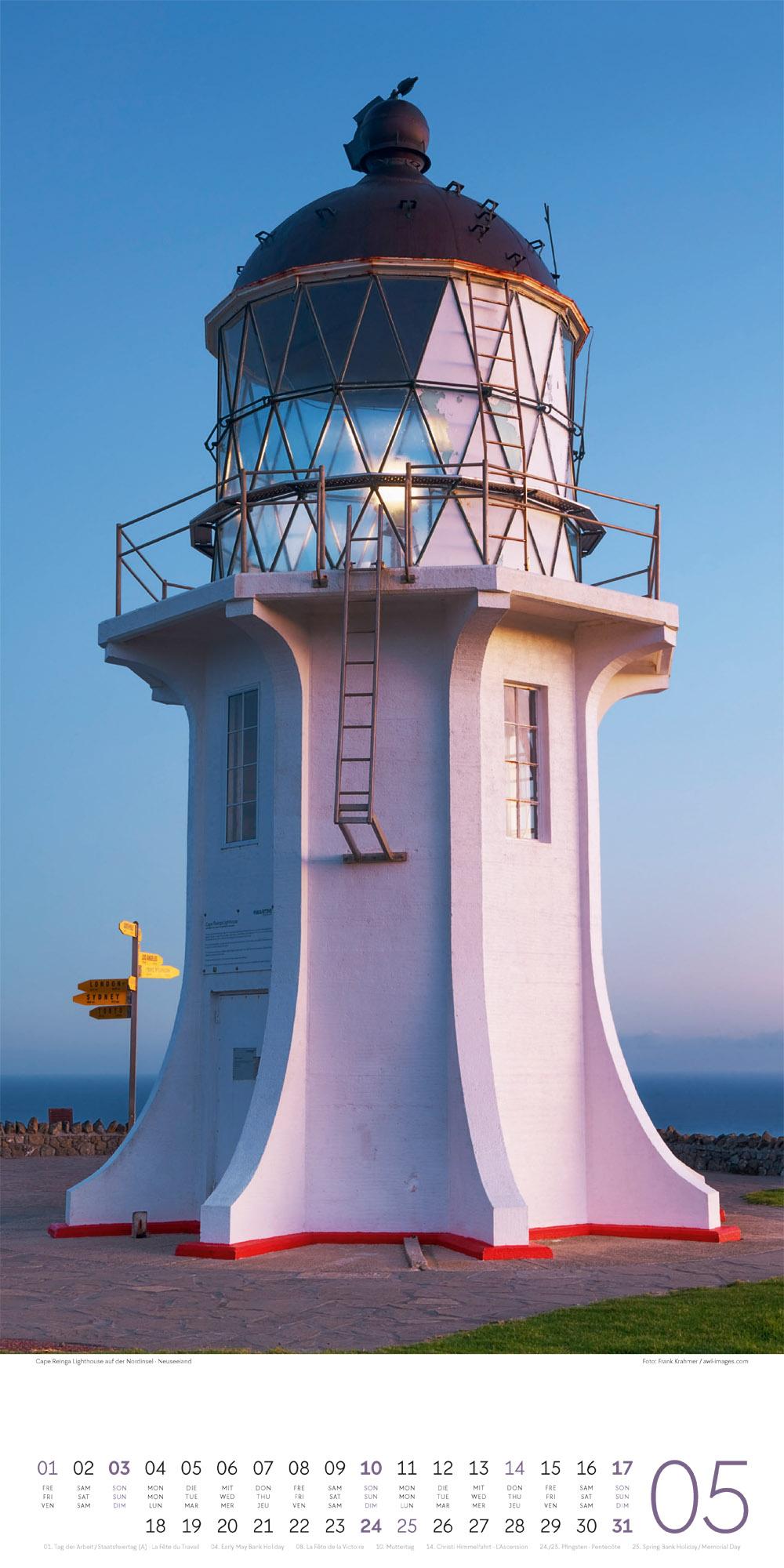 Beispielinhalt (Bild) Leuchttürme Kalender 2026