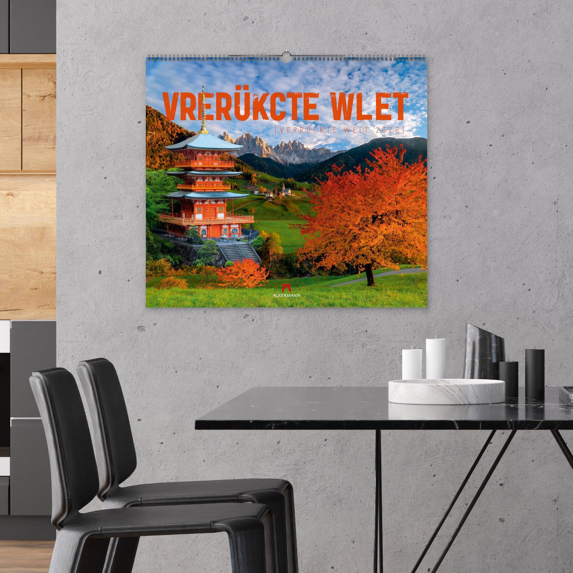 Beispielinhalt (Bild) Verrückte Welt Kalender 2026