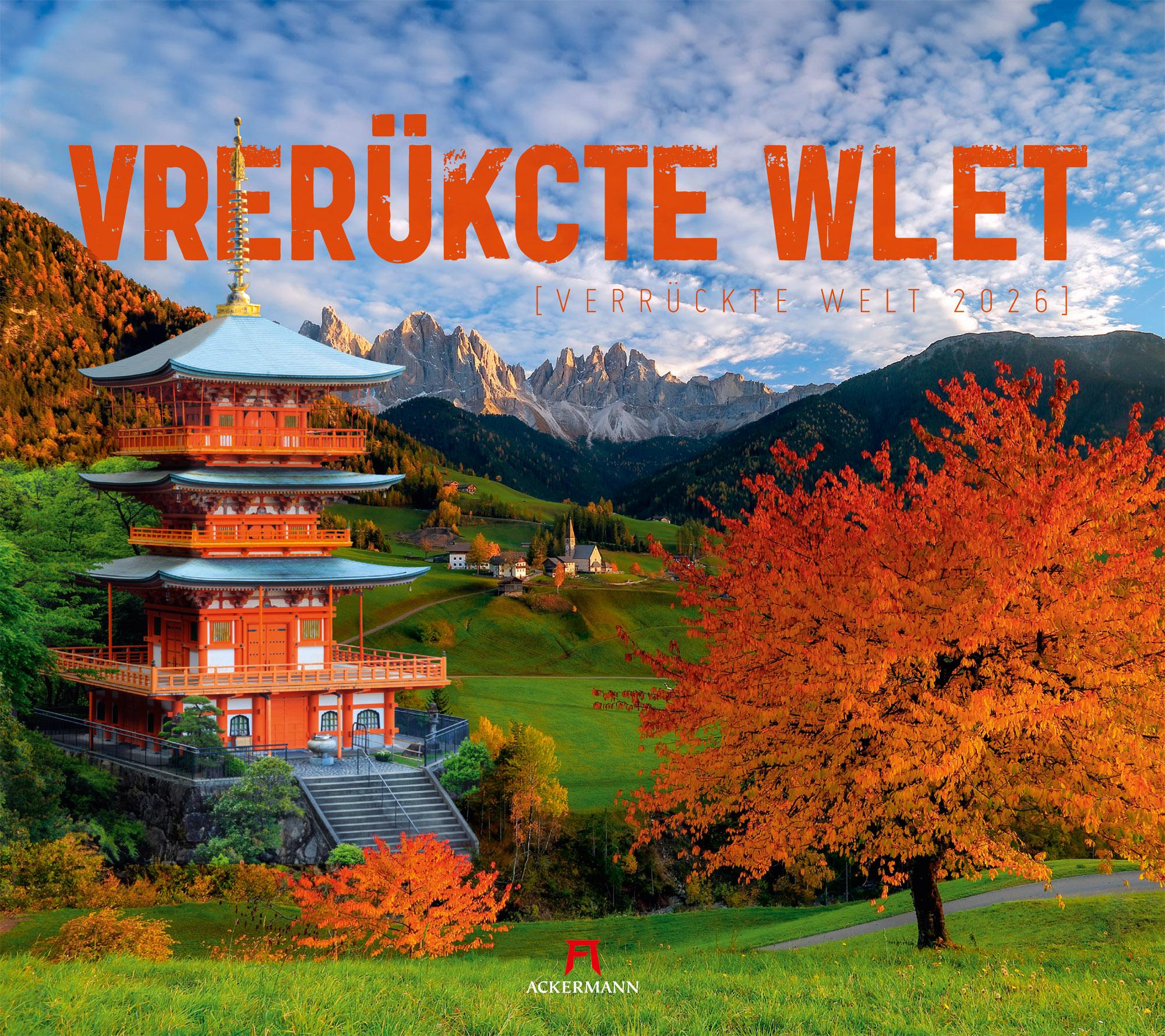 Vorderes Coverbild Verrückte Welt Kalender 2026