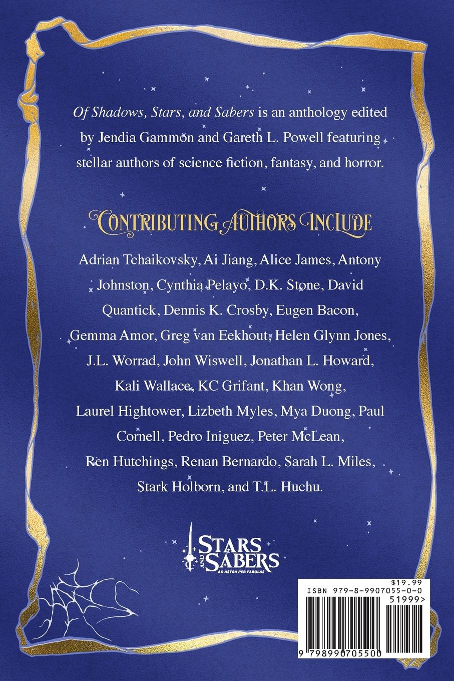 Rückseitencover Of Shadows, Stars, and Sabers