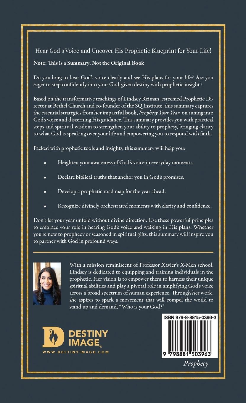 Rückseitencover The Official Summary of Prophesy Your Year