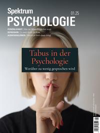 Vorderes Coverbild Spektrum Psychologie 1/2025 - Tabus in der Psychologie